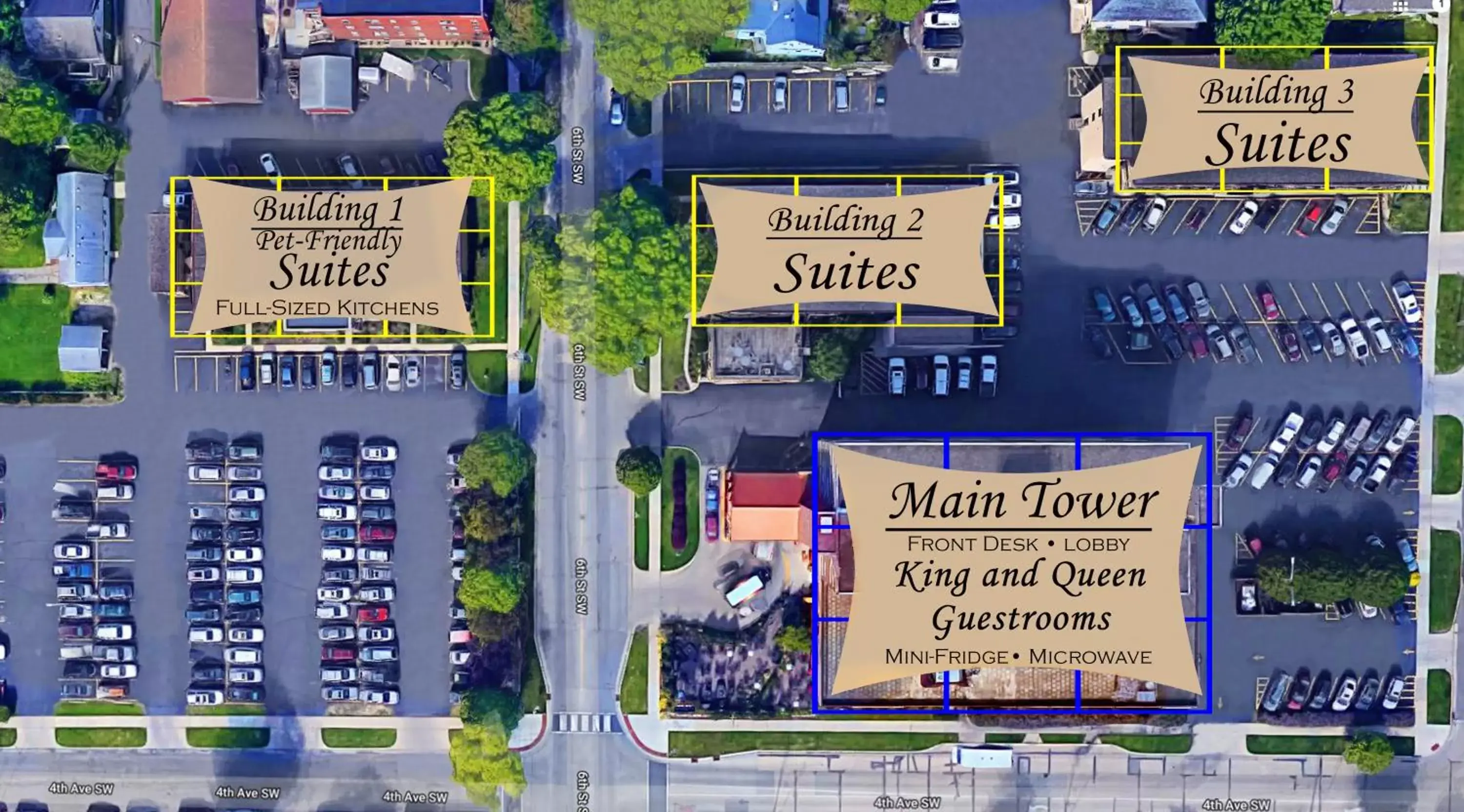 Property building in Centerstone Plaza Hotel Soldiers Field - Mayo Clinic Area