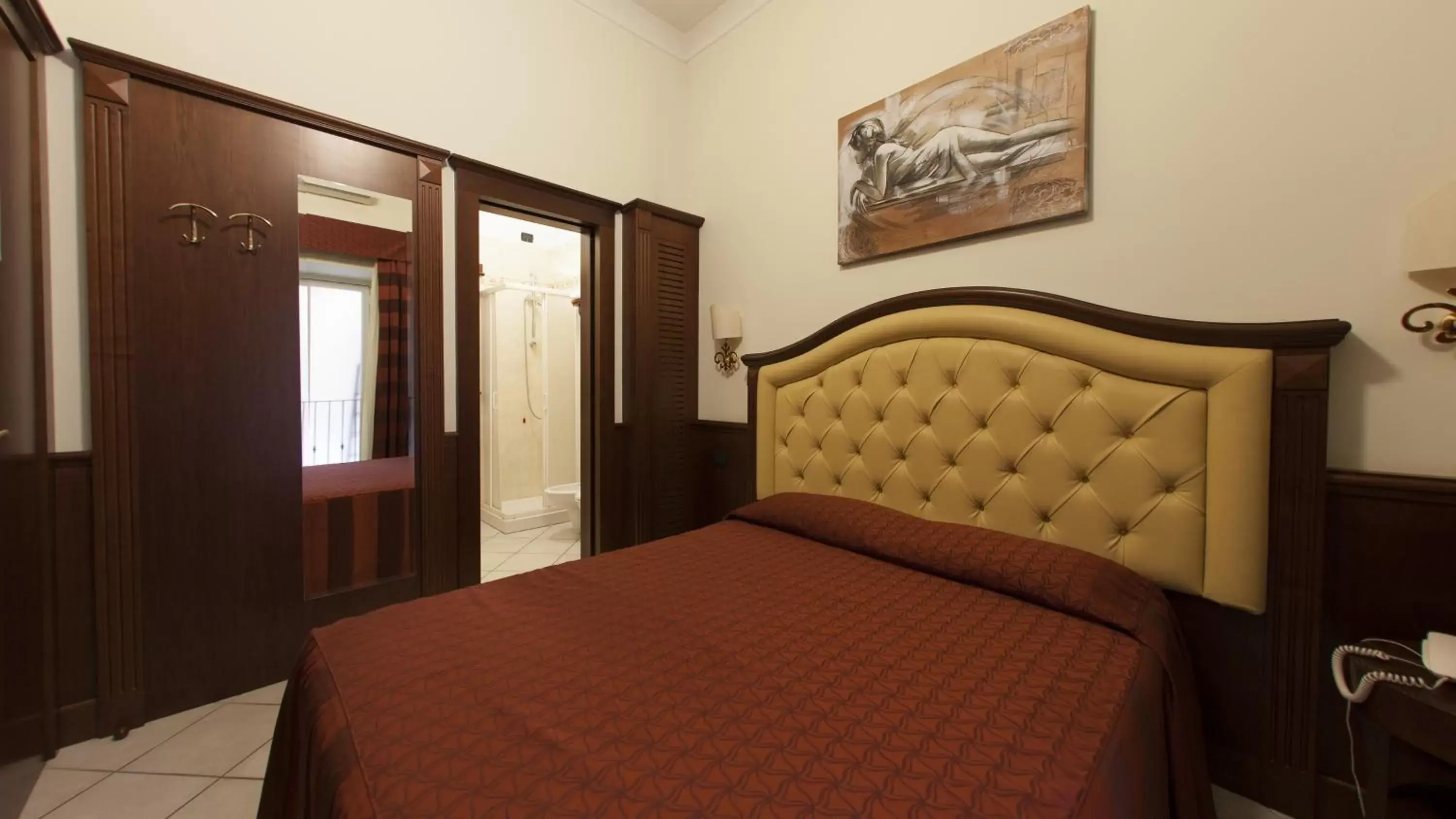 Bedroom, Bed in Domus Augusta