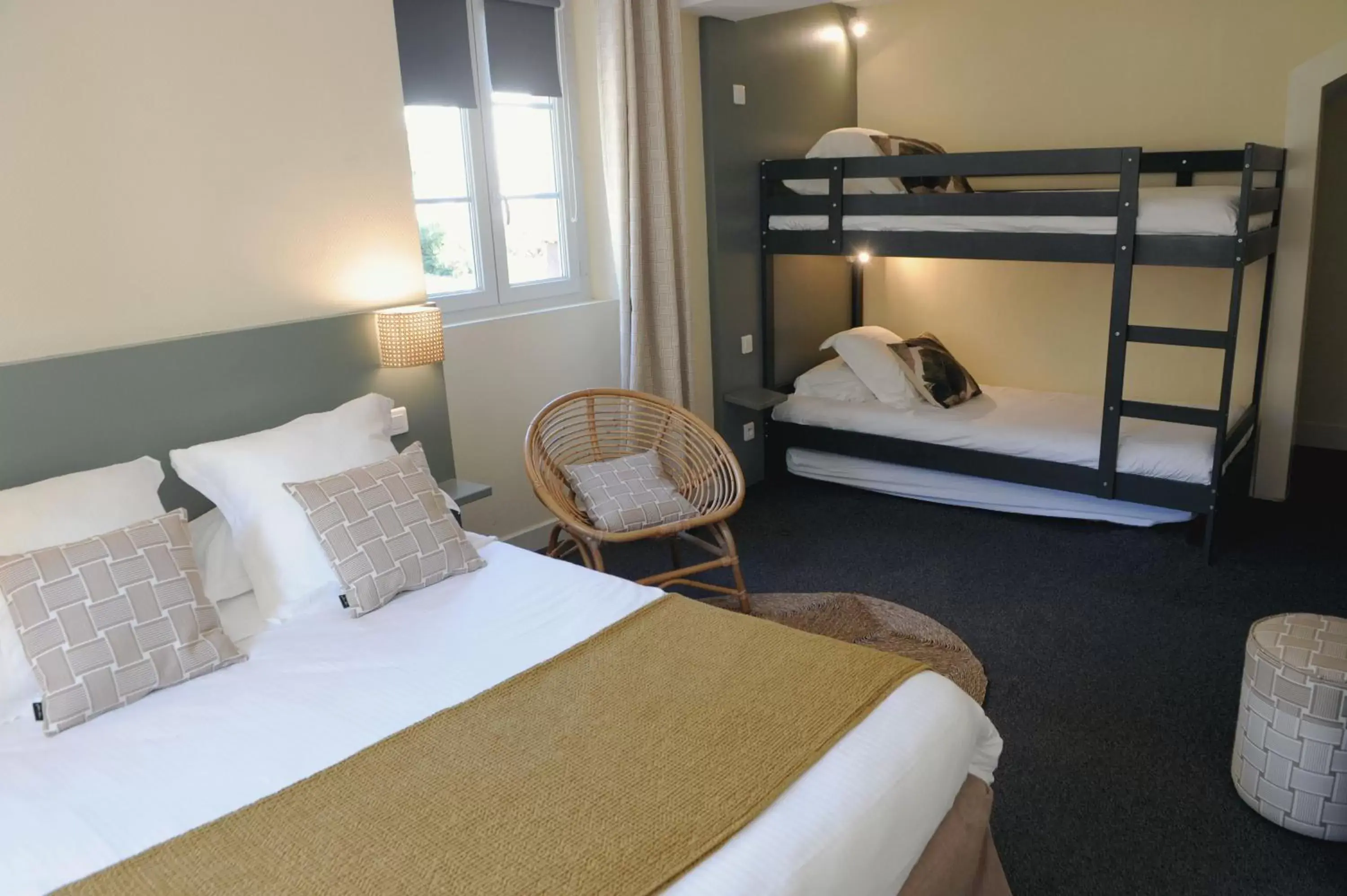 Photo of the whole room, Bed in Logis Hôtel du Chêne Photo of the whole room, Bed in Logis Hôtel du Chêne