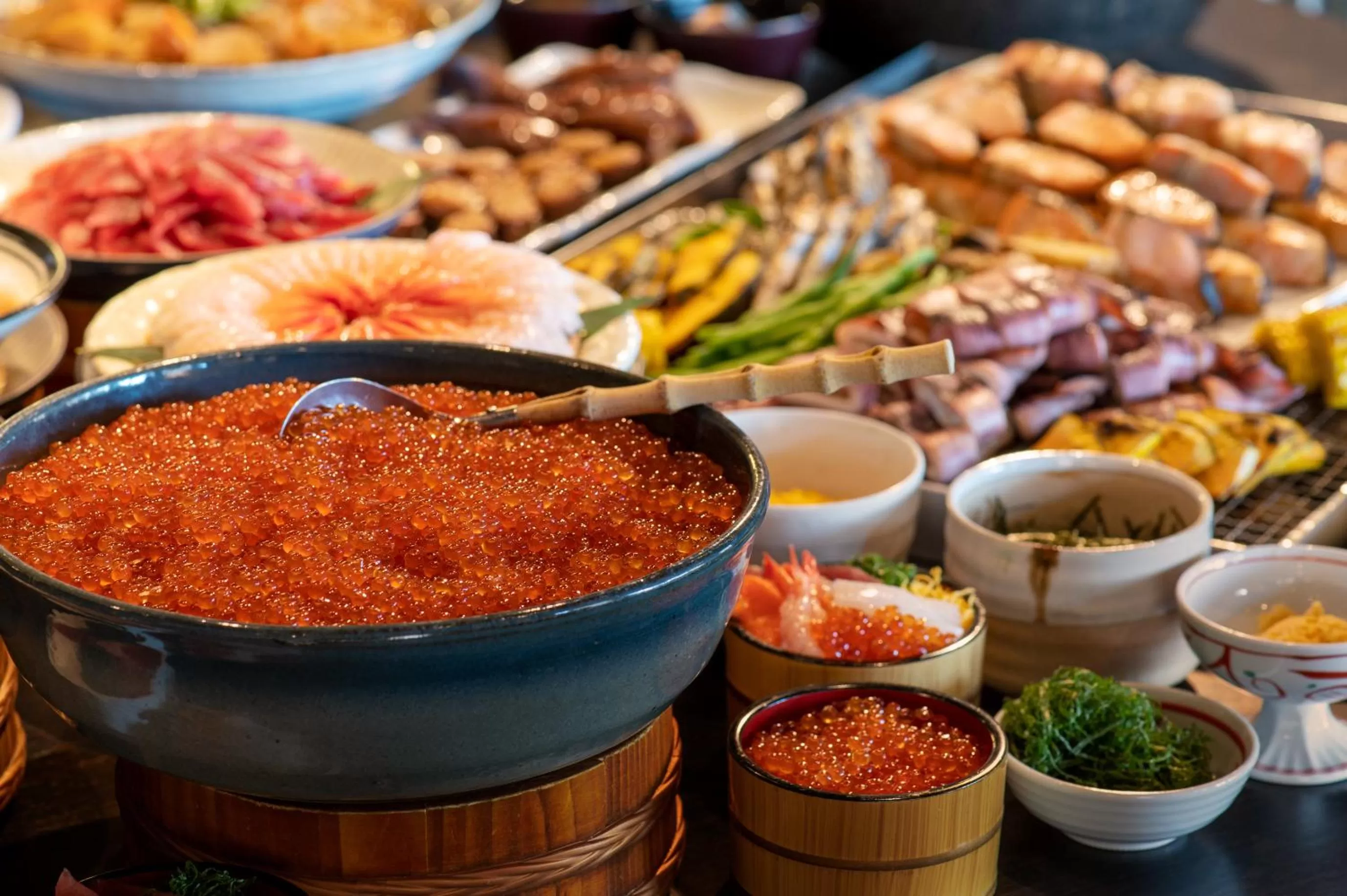 Buffet breakfast in La Vista Hakodate Bay