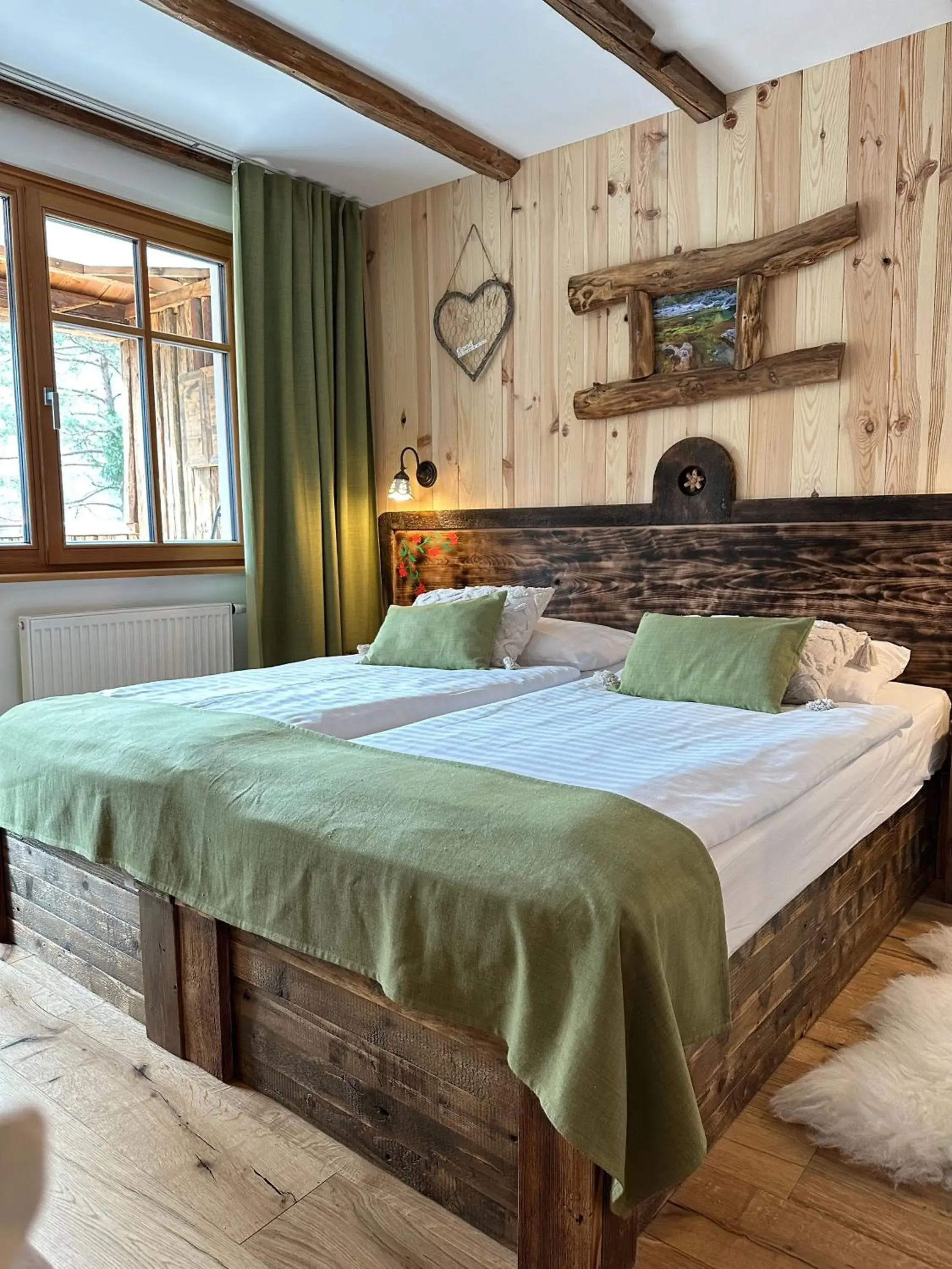 Bed in Ribno Alpine Hotel Bed in Ribno Alpine Hotel