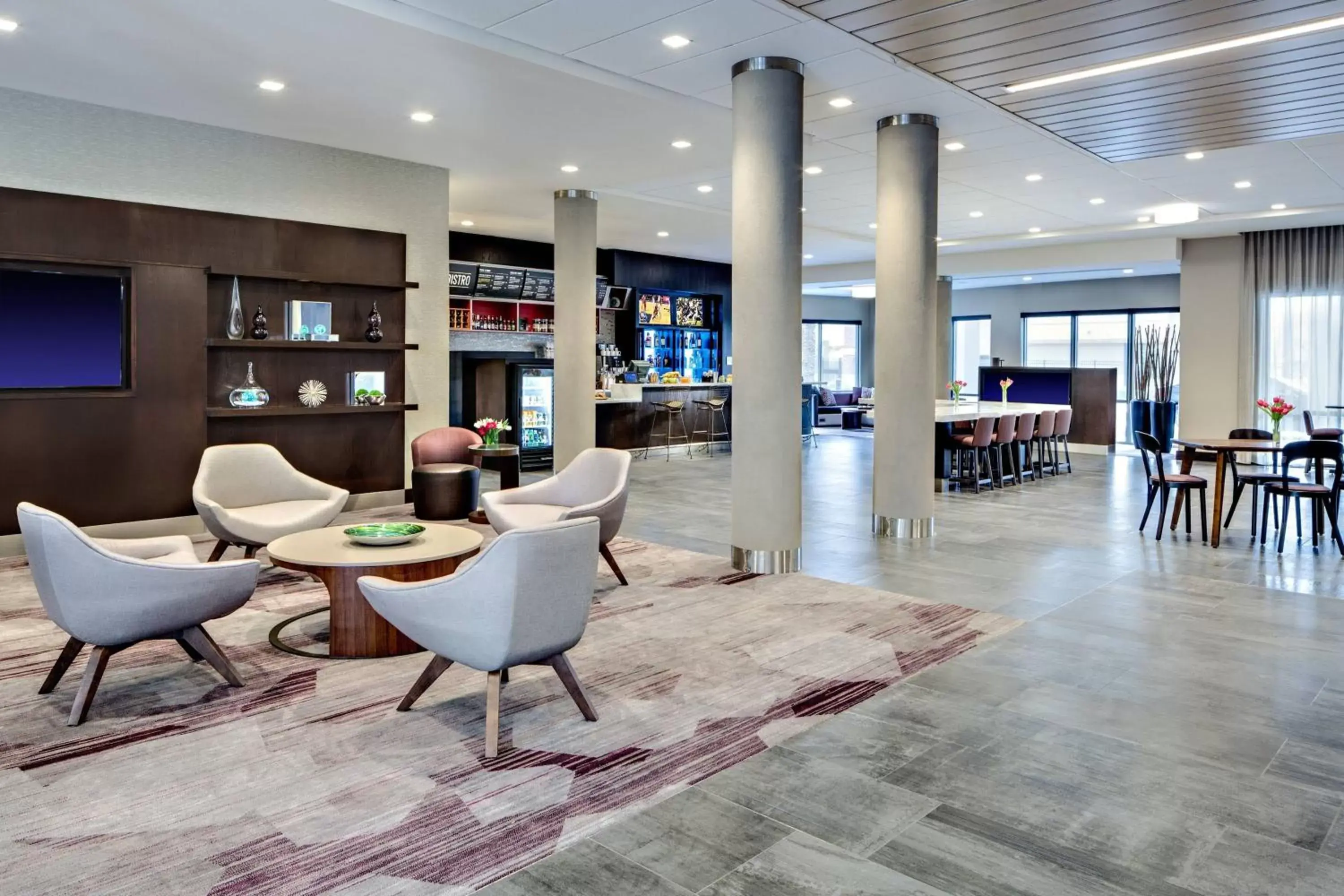 Lobby or reception, Lounge/Bar in Courtyard by Marriott Houston Northwest/Cypress