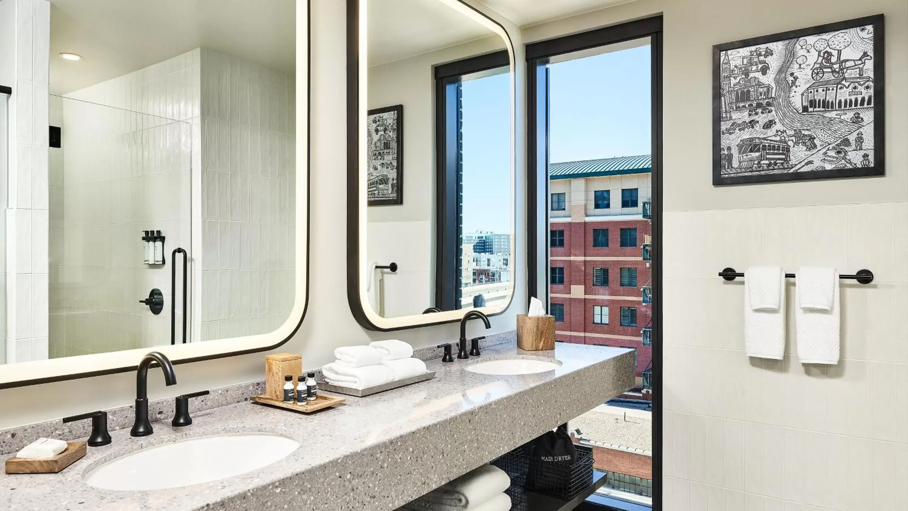 Bathroom in The Rally Hotel at McGregor Square