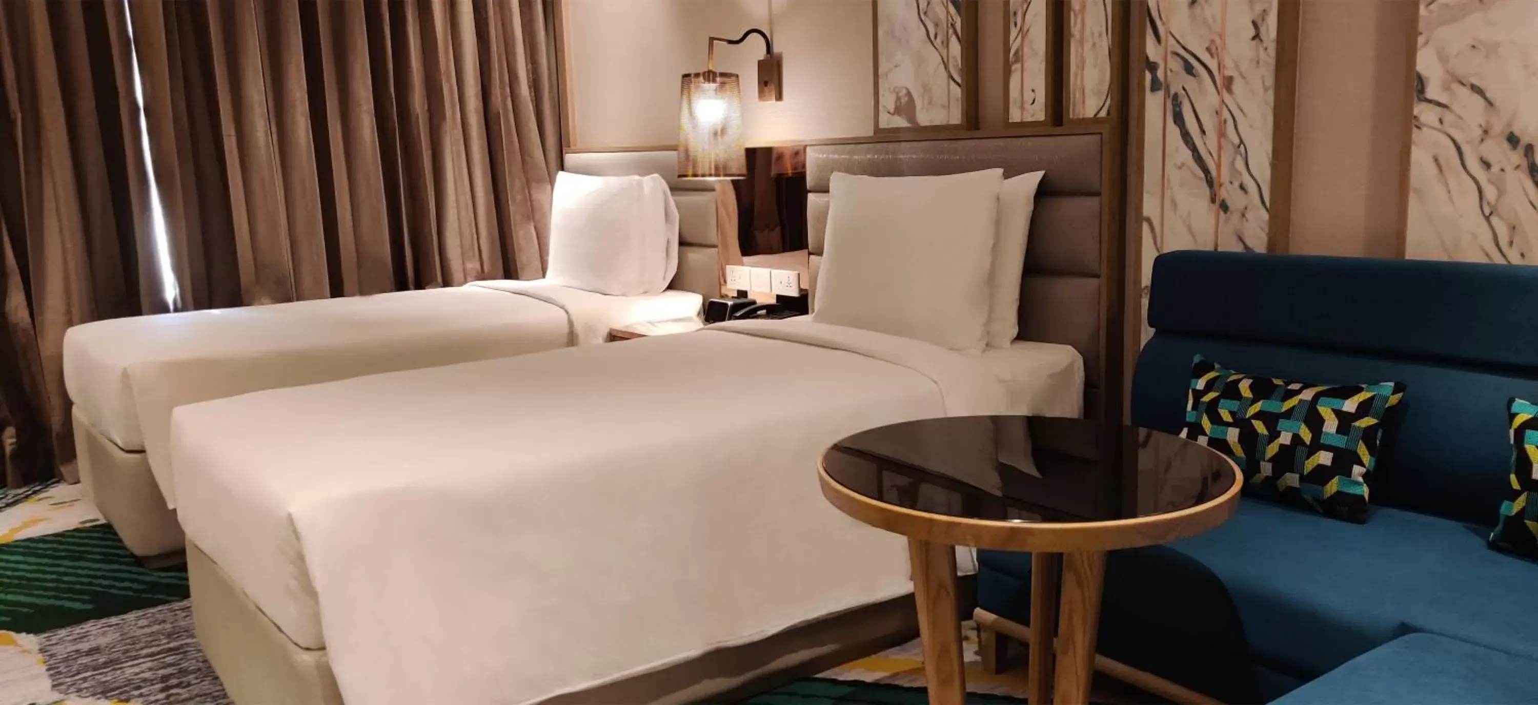 Bed in Holiday Inn Chandigarh Zirakpur, an IHG Hotel