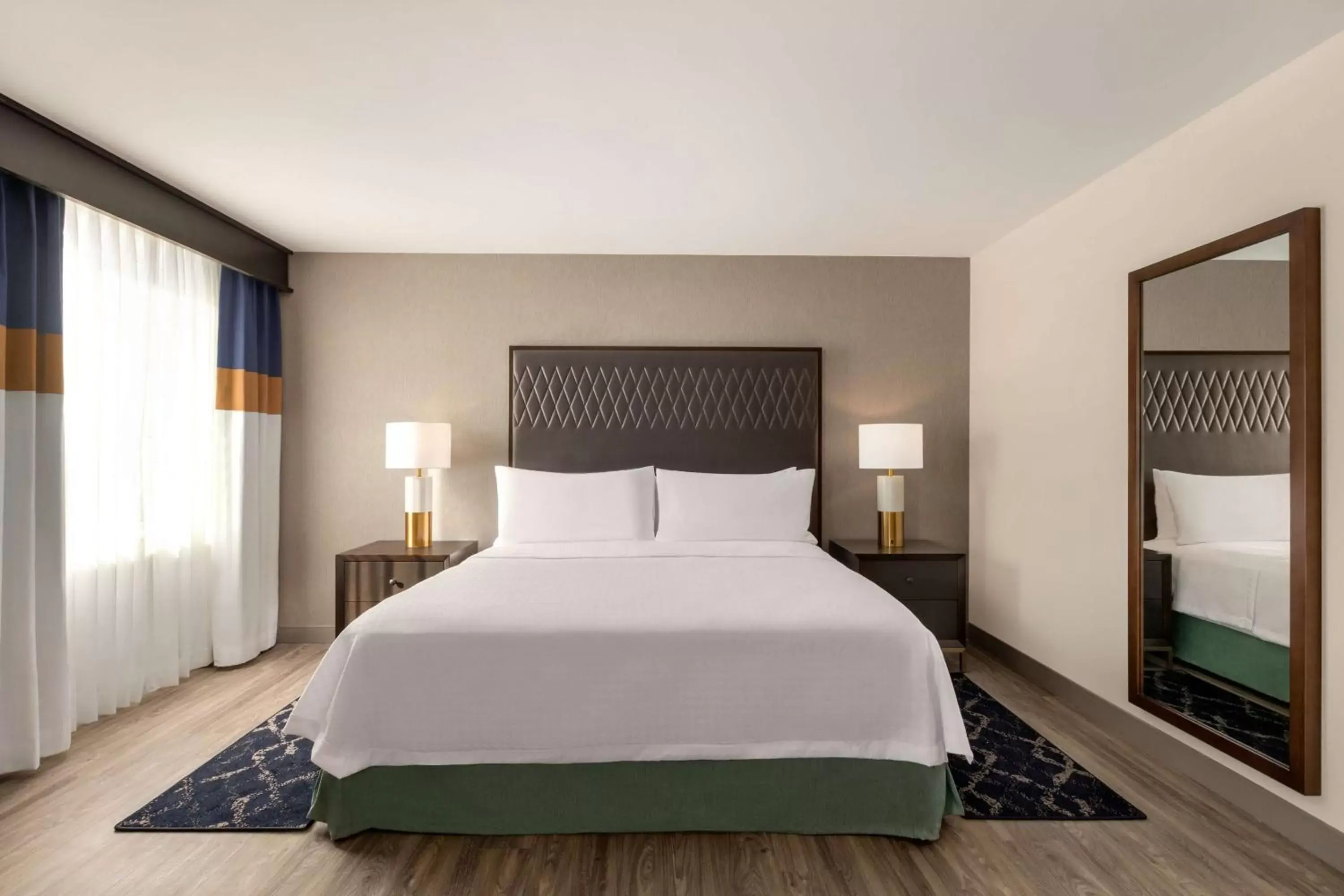 Bed in Homewood Suites by Hilton Indianapolis Downtown IUPUI