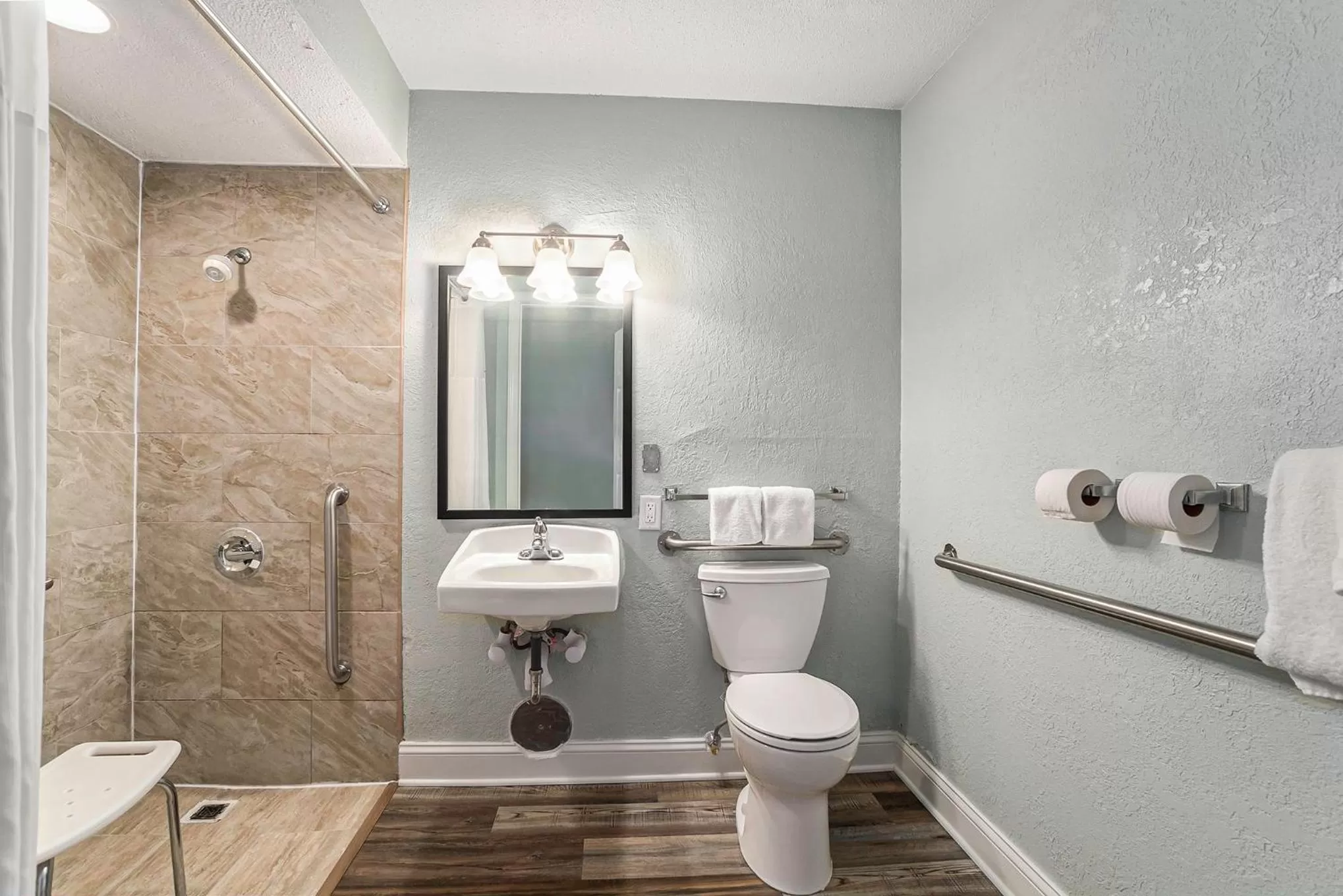 Bathroom in Baymont by Wyndham Grand Haven