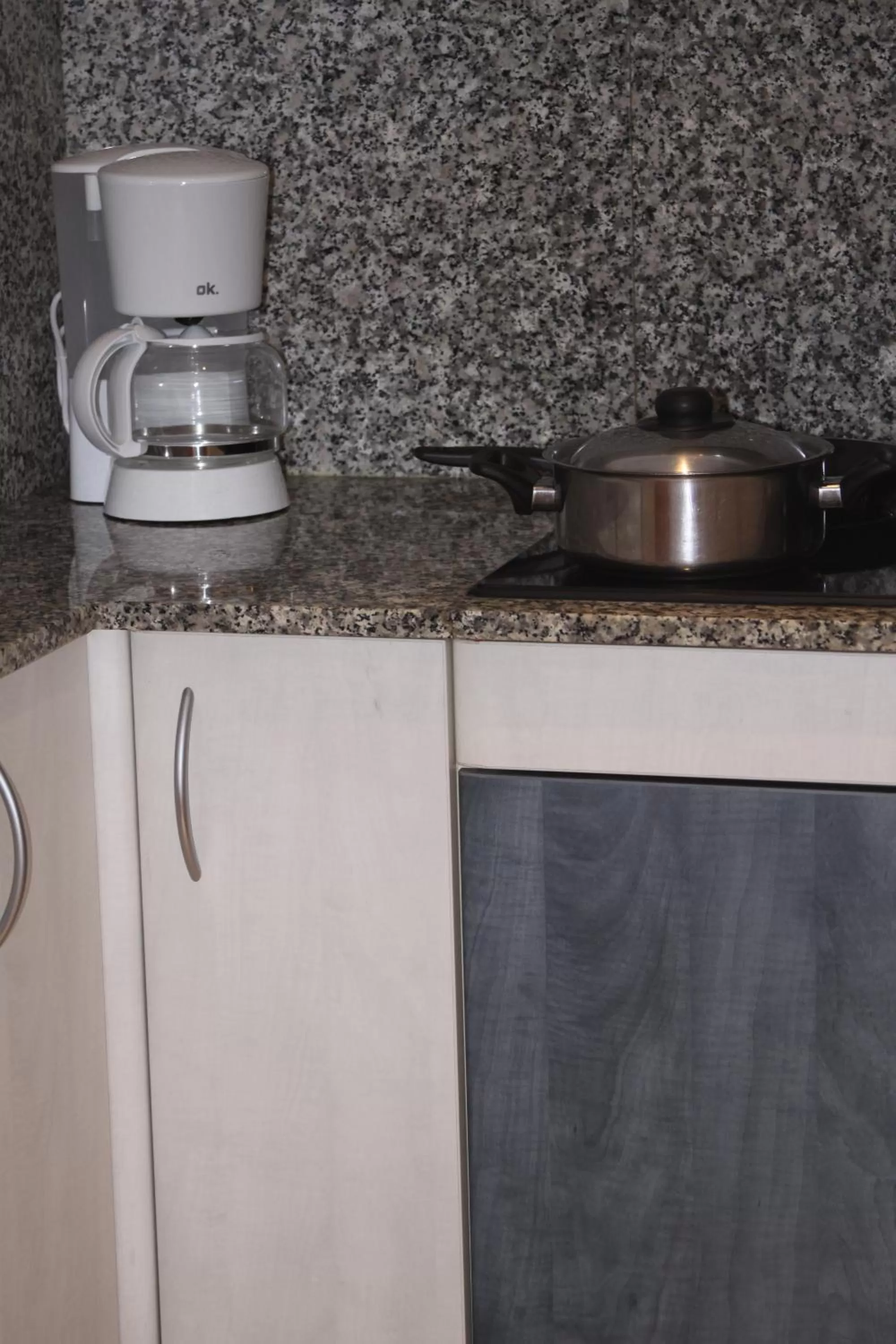 Kitchen or kitchenette in Aparthotel Marsol