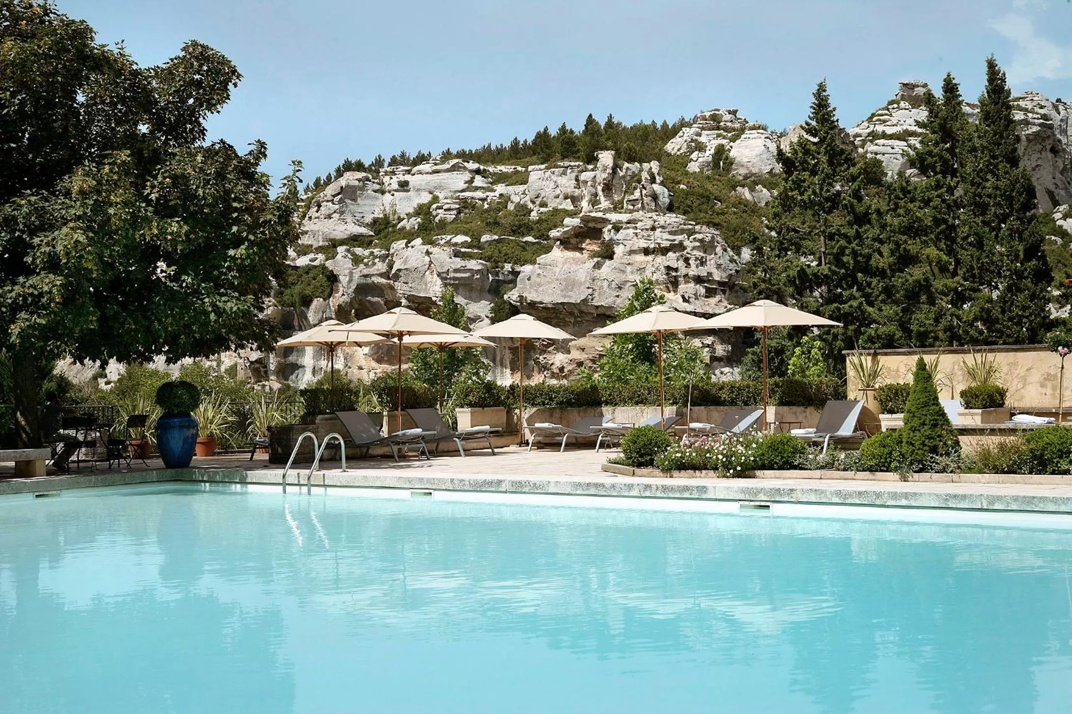 Swimming pool in Baumanière - Les Baux de Provence