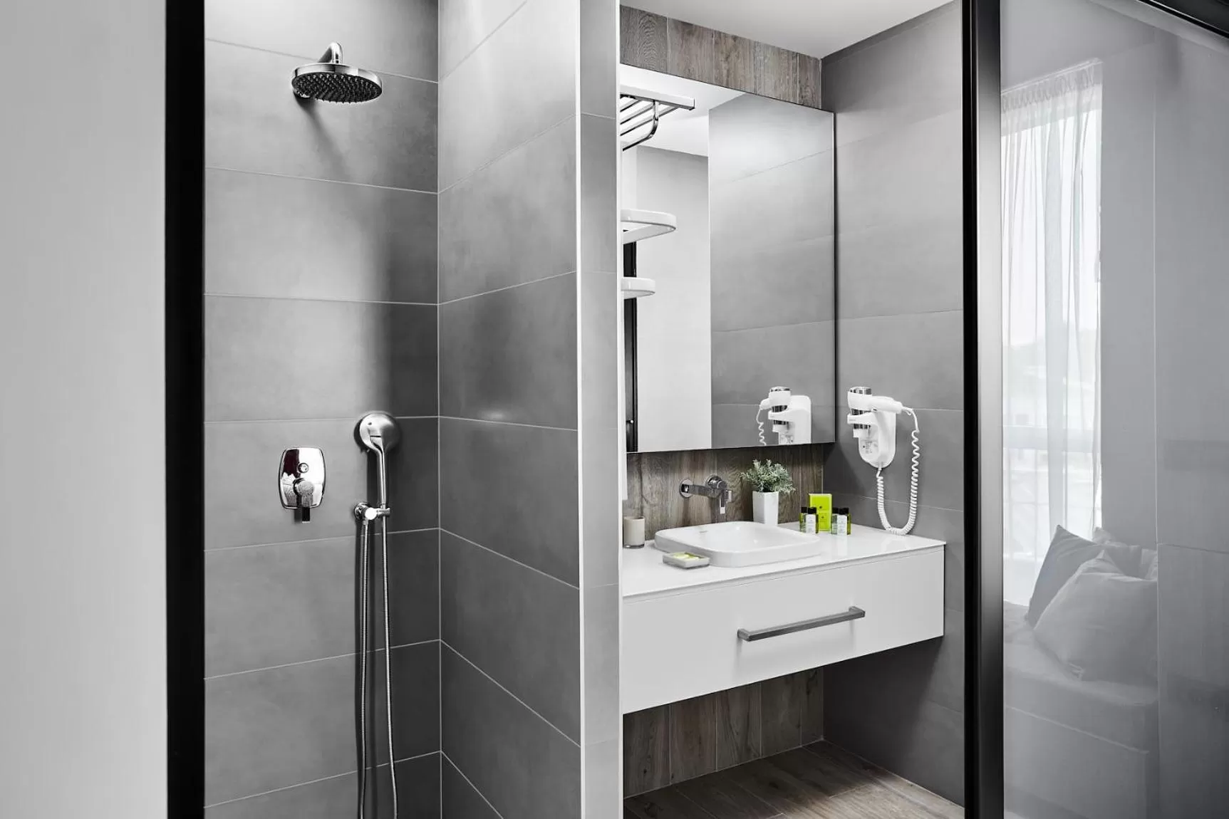 Shower in Panoramika Design Hotel
