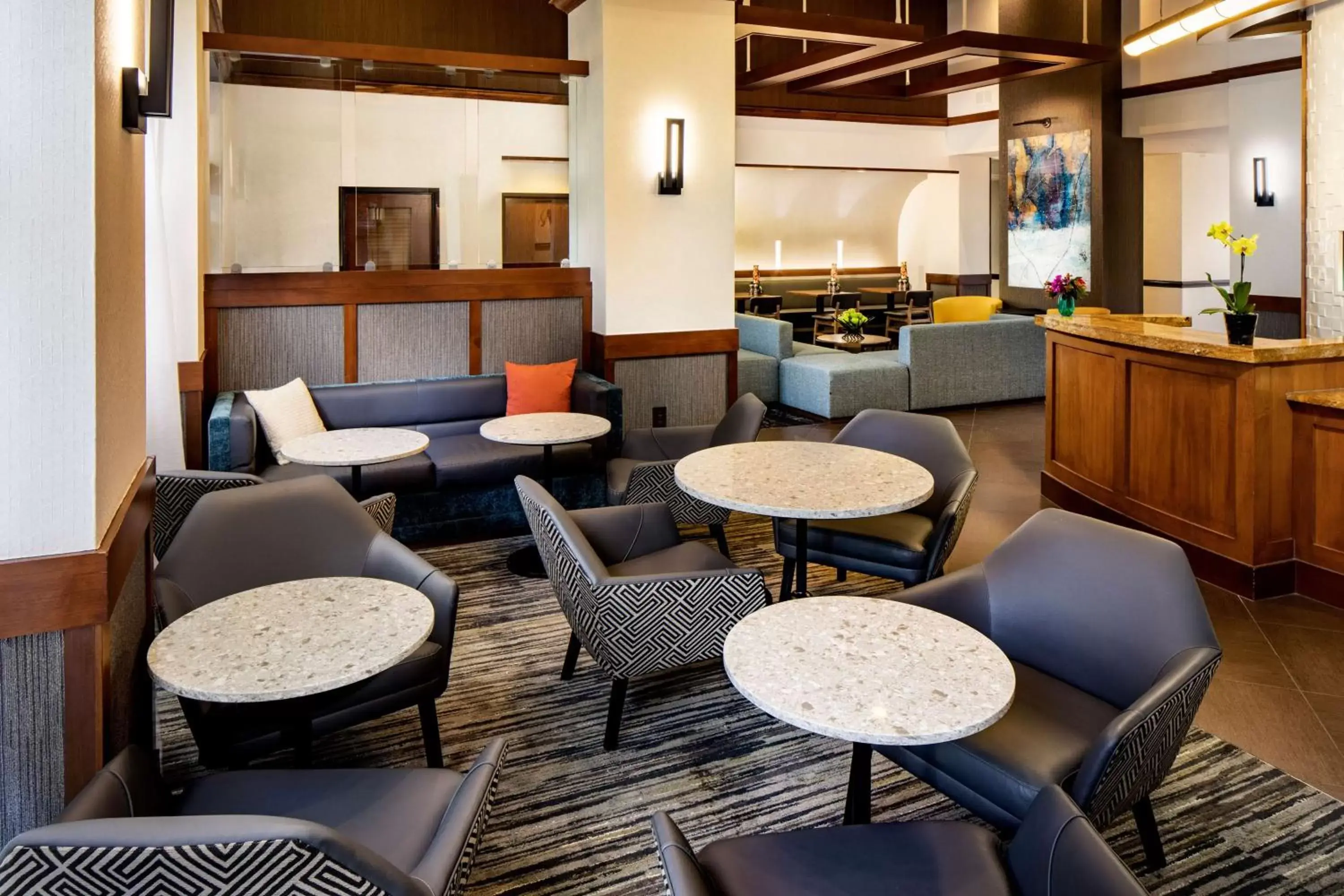 Lobby or reception, Lounge/Bar in Hyatt Place Greenville/Haywood