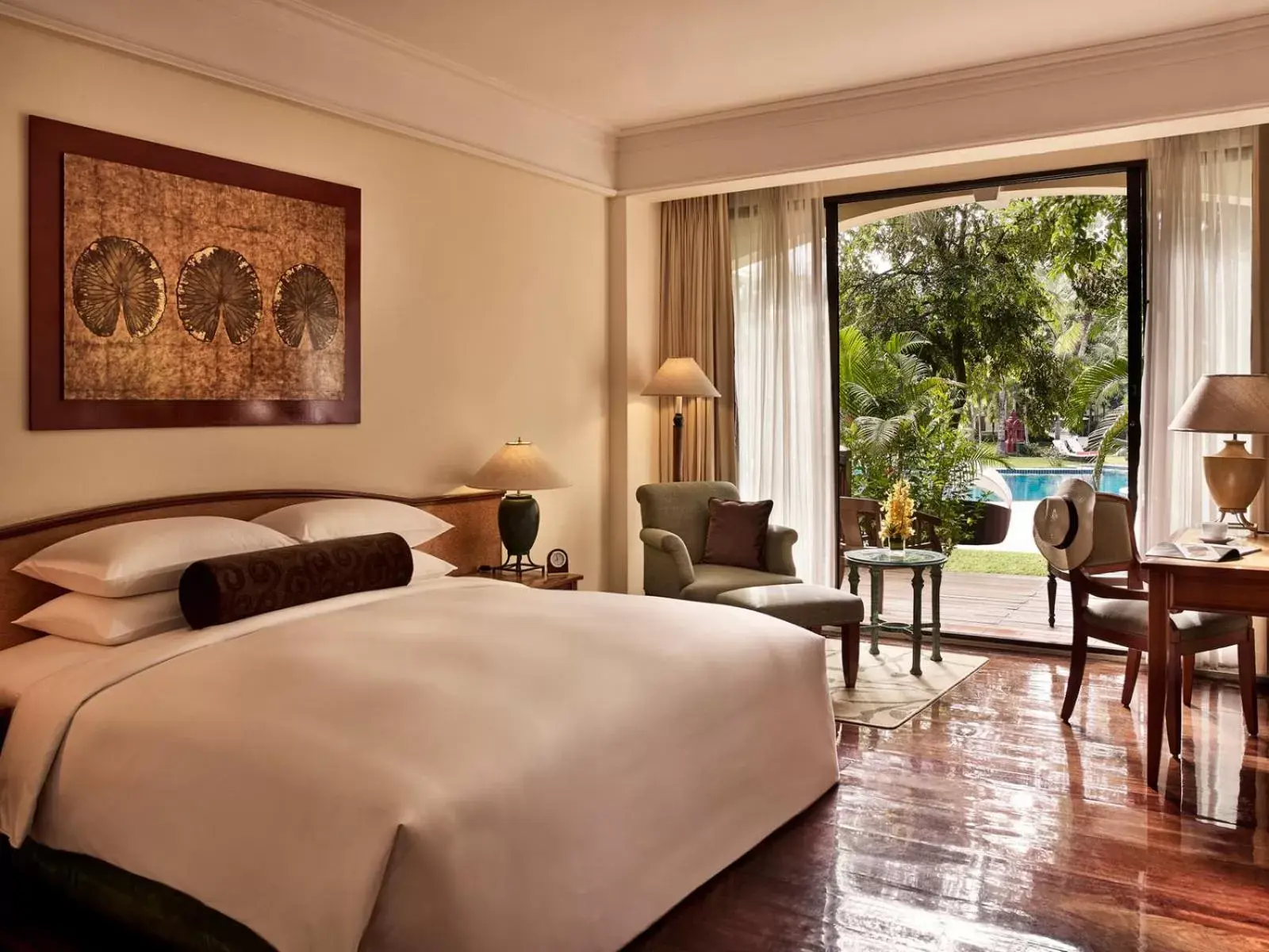 Photo of the whole room in Sofitel Angkor Phokeethra Golf & Spa Resort