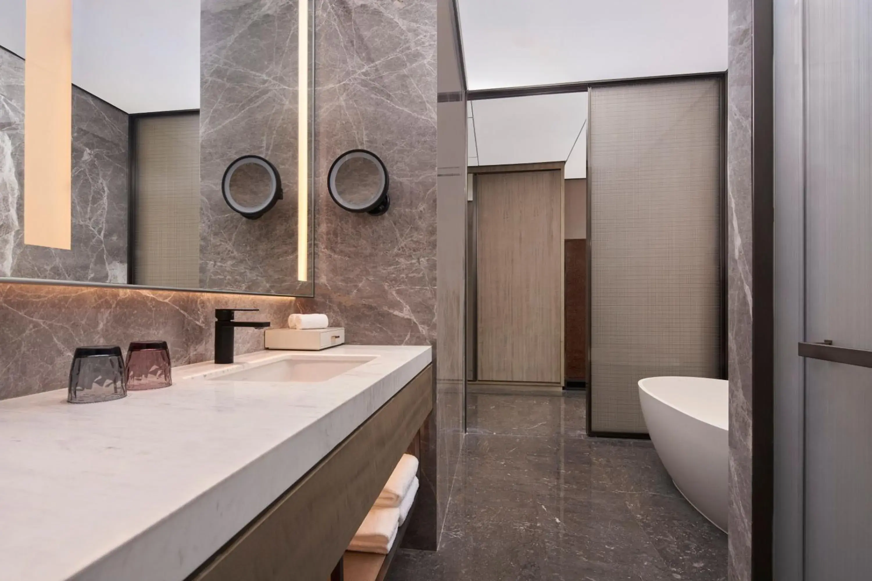 Bathroom in Tianjin Marriott Hotel National Convention and Exhibition Center