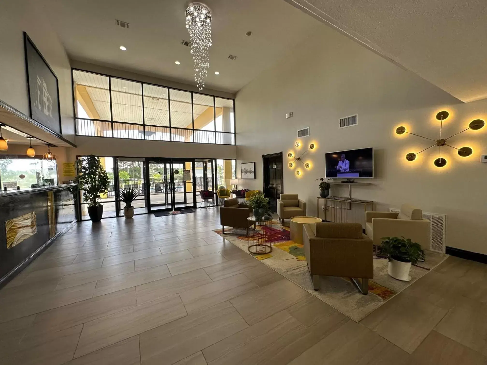 Lobby or reception, Restaurant/Places to Eat in Super 8 by Wyndham Ocean Springs Biloxi