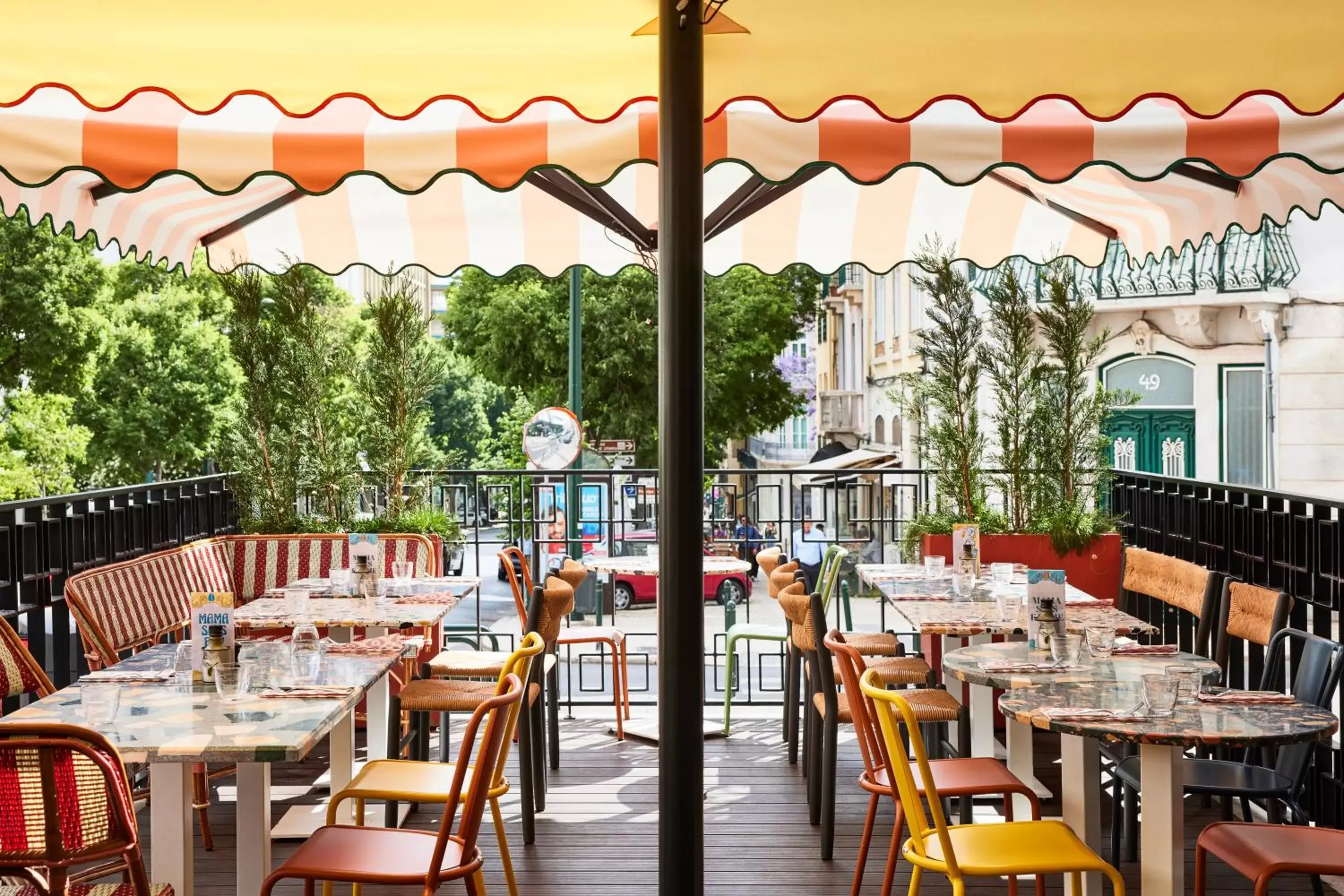 Balcony/Terrace, Restaurant/Places to Eat in Mama Shelter Lisboa