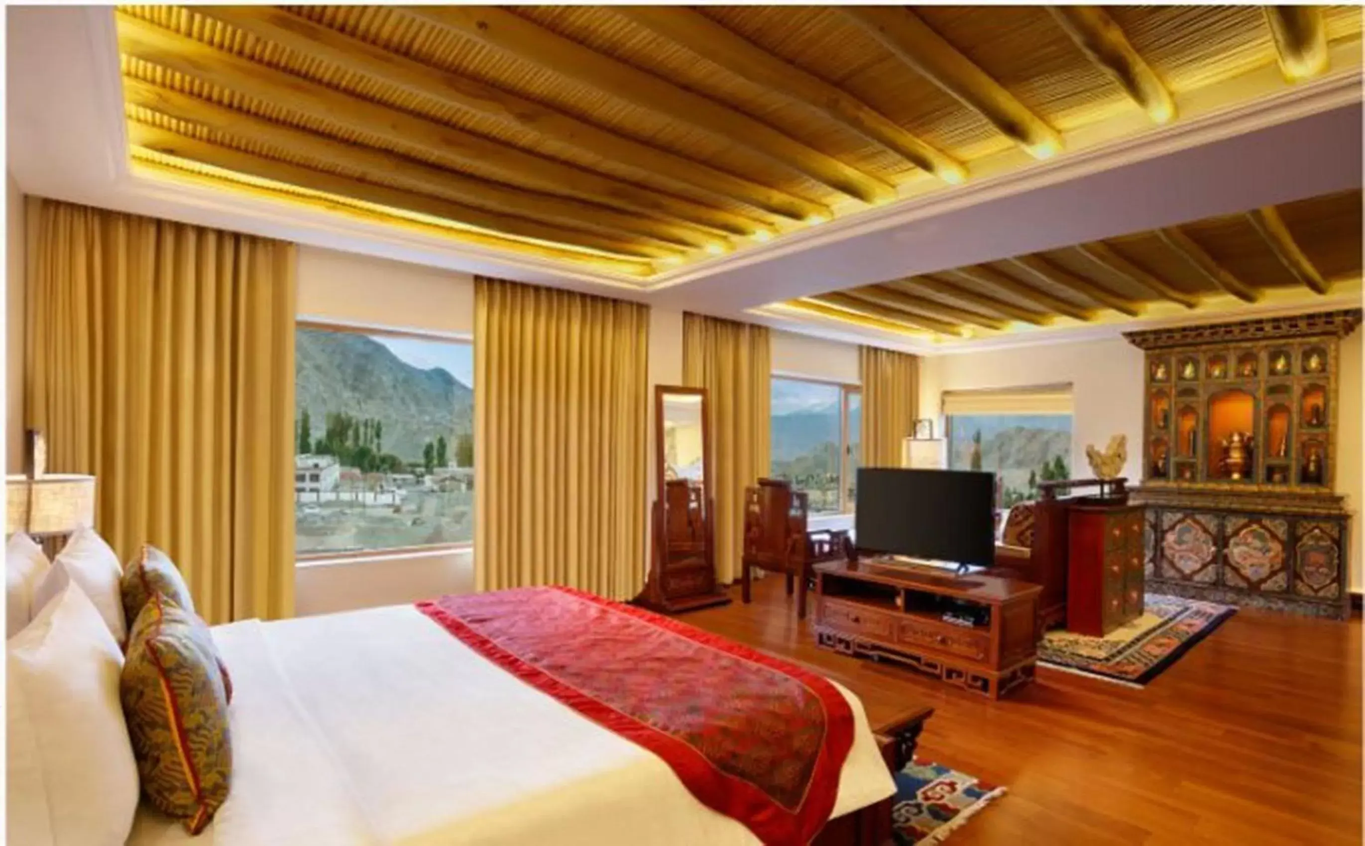 Bedroom, TV/Entertainment Center in The Grand Dragon Ladakh