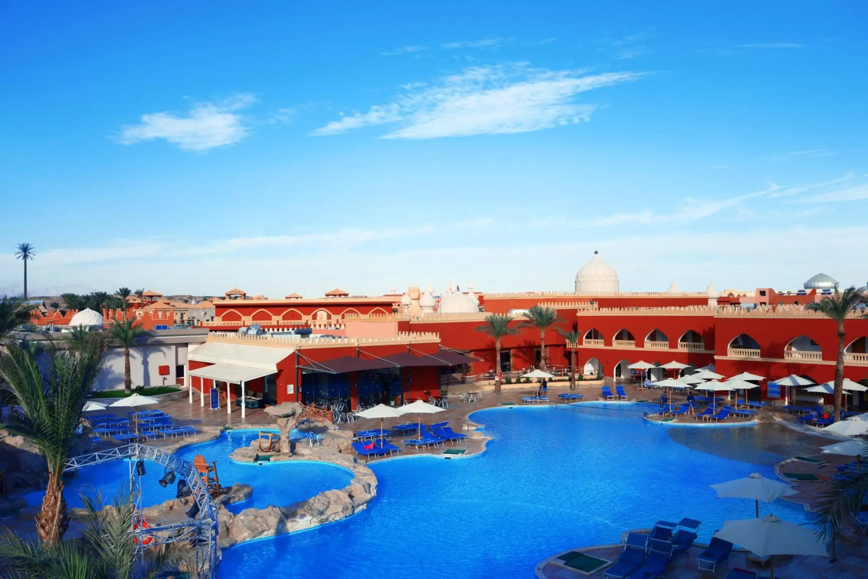 Bird's eye view, Pool View in Pickalbatros Alf Leila Wa Leila Resort - Neverland Hurghada