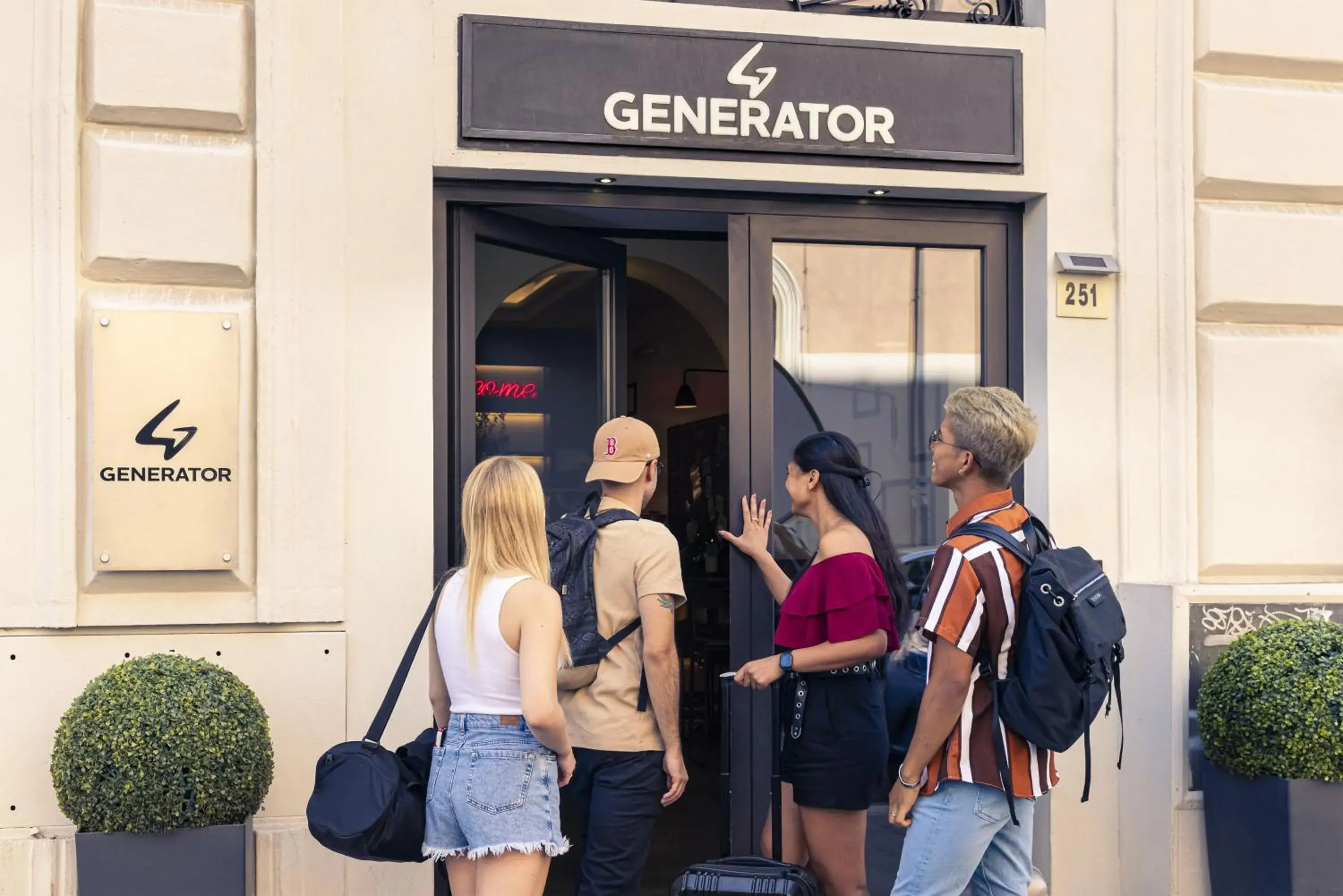 Facade/entrance in Generator Rome
