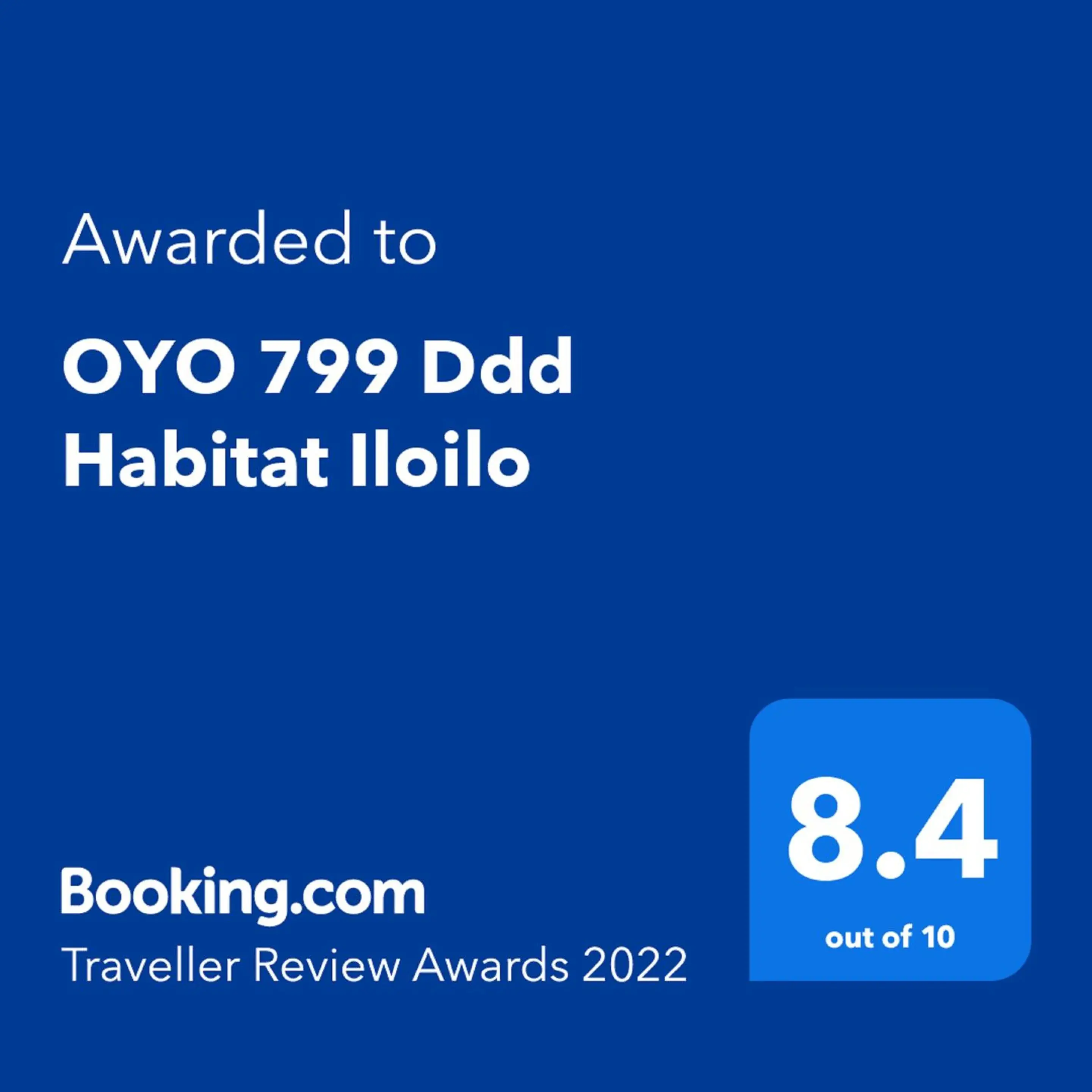 Certificate/Award, Logo/Certificate/Sign/Award in OYO 799 Ddd Habitat Iloilo