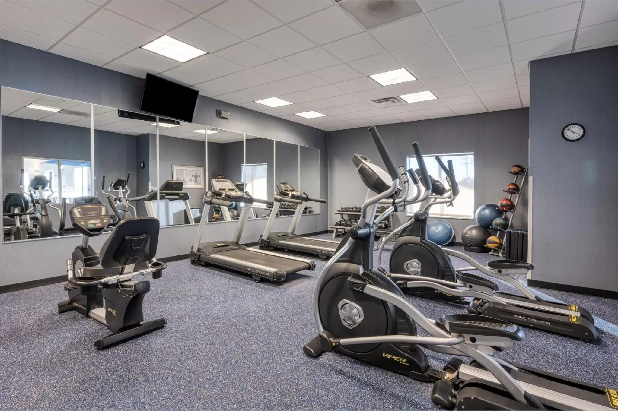 Fitness centre/facilities, Fitness Center/Facilities in Holiday Inn Express and Suites Edwardsville, an IHG Hotel