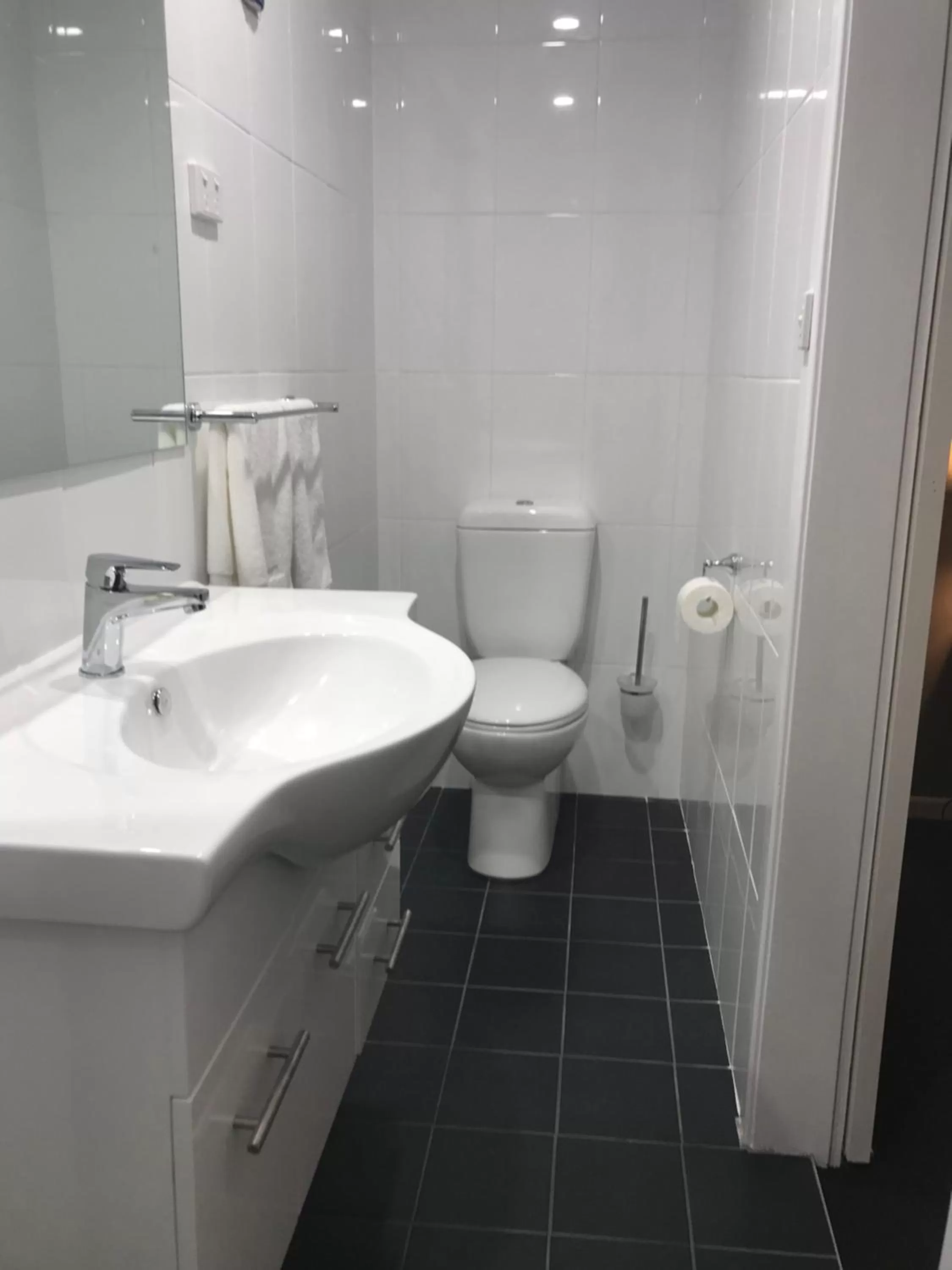 Toilet in Kootingal Landview Motel