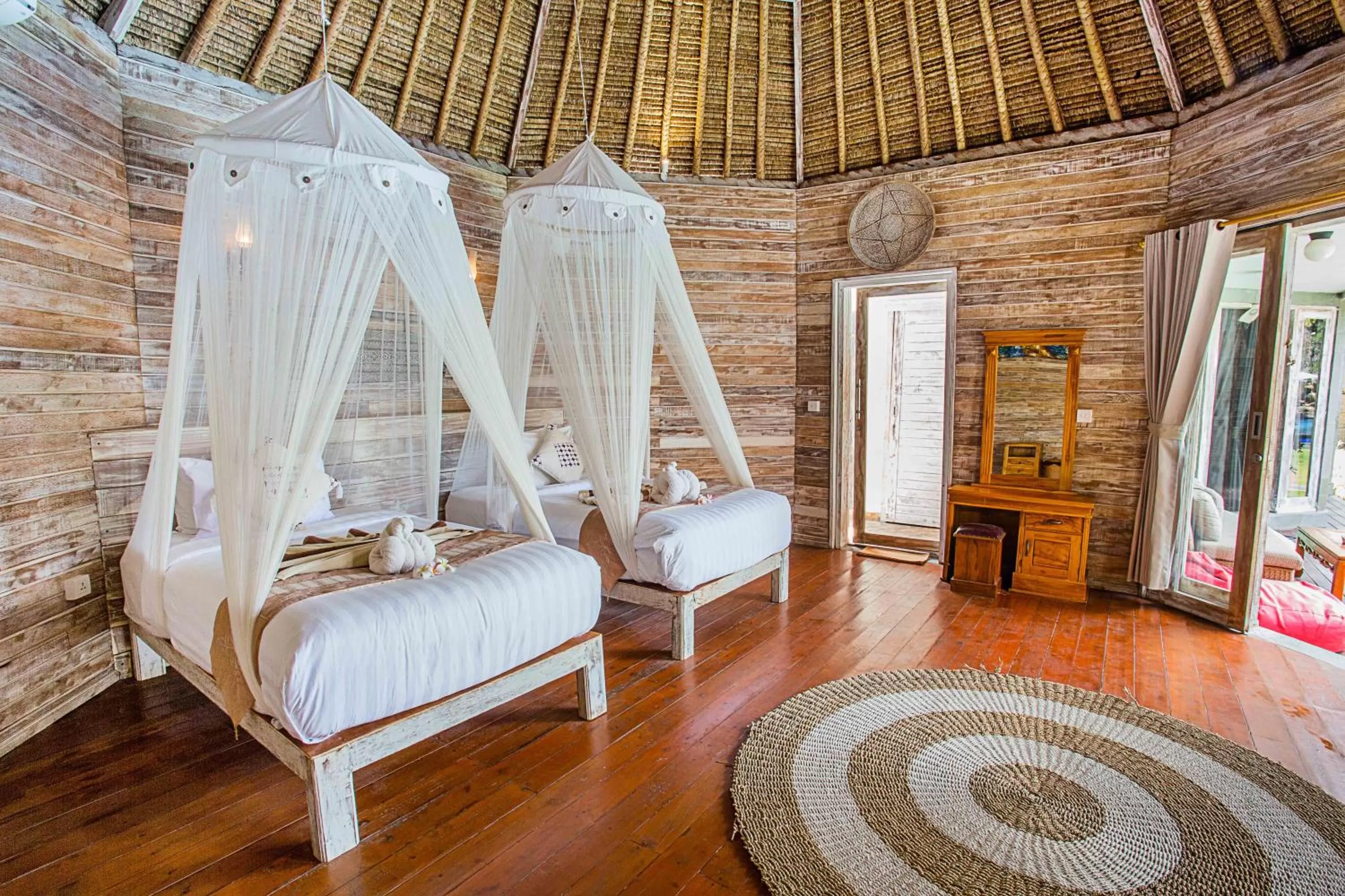 Bed in Sanghyang Bay Villas