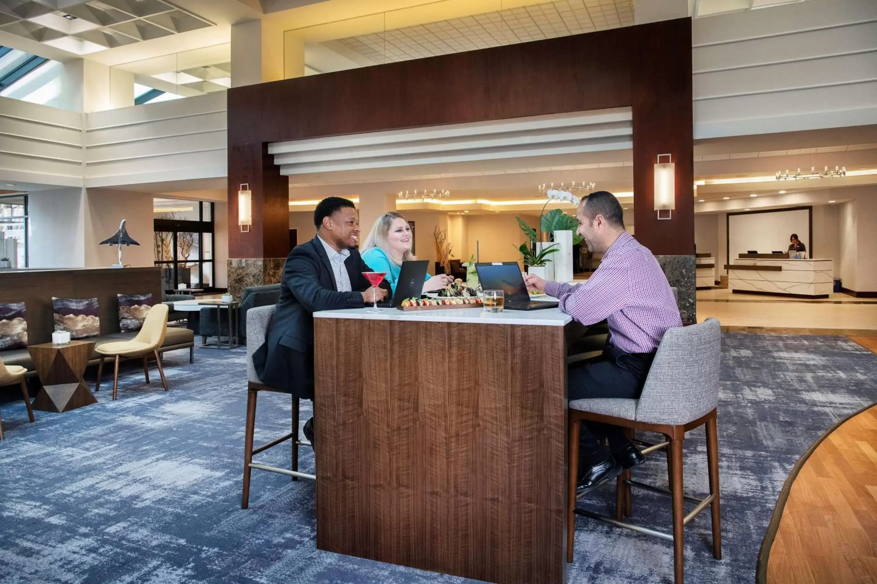 Lobby or reception in Hyatt Regency Dulles Lobby or reception in Hyatt Regency Dulles