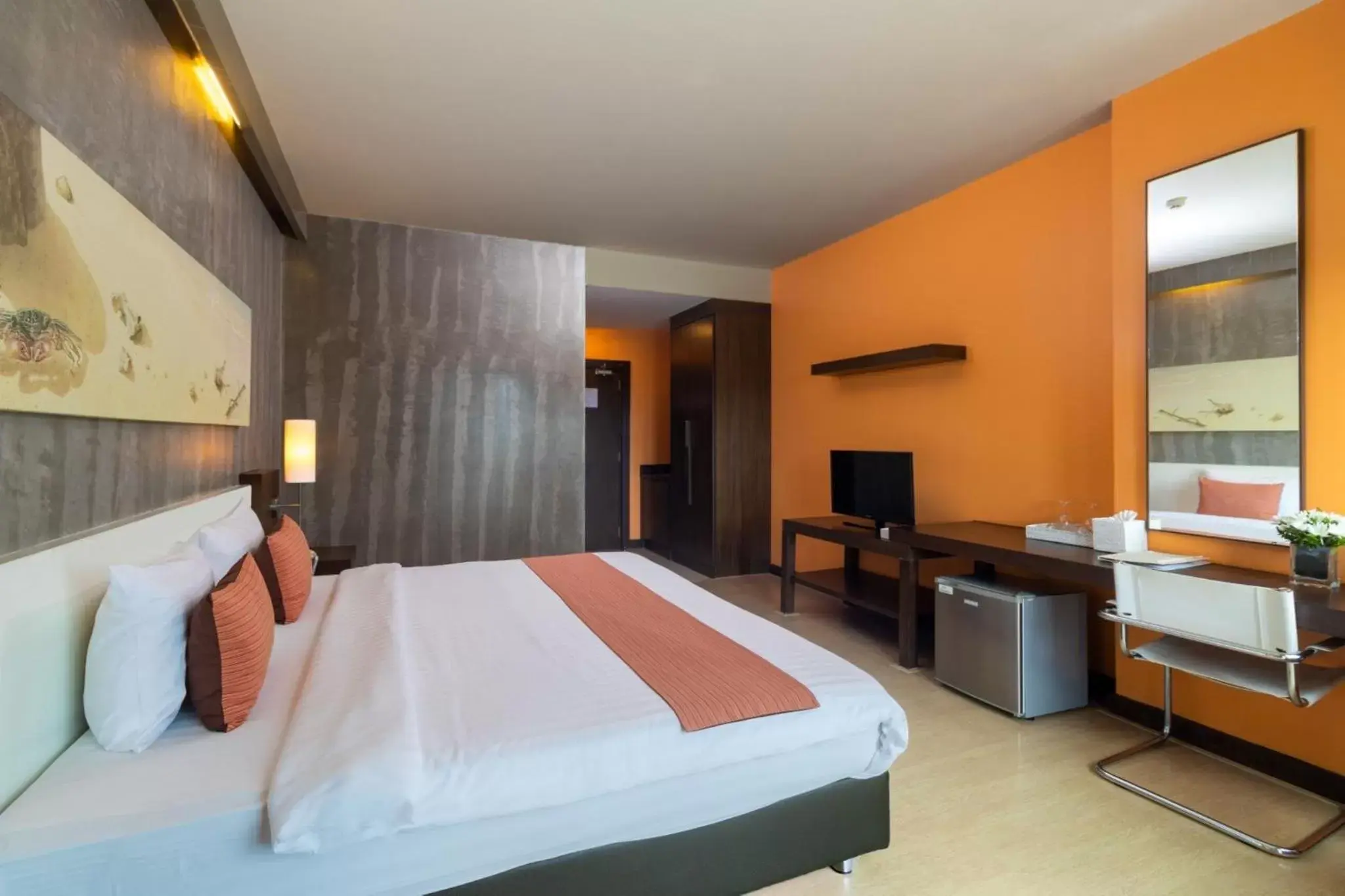 Bed in Silathip Huahin Serviced Apartment & Hotel Bed in Silathip Huahin Serviced Apartment & Hotel