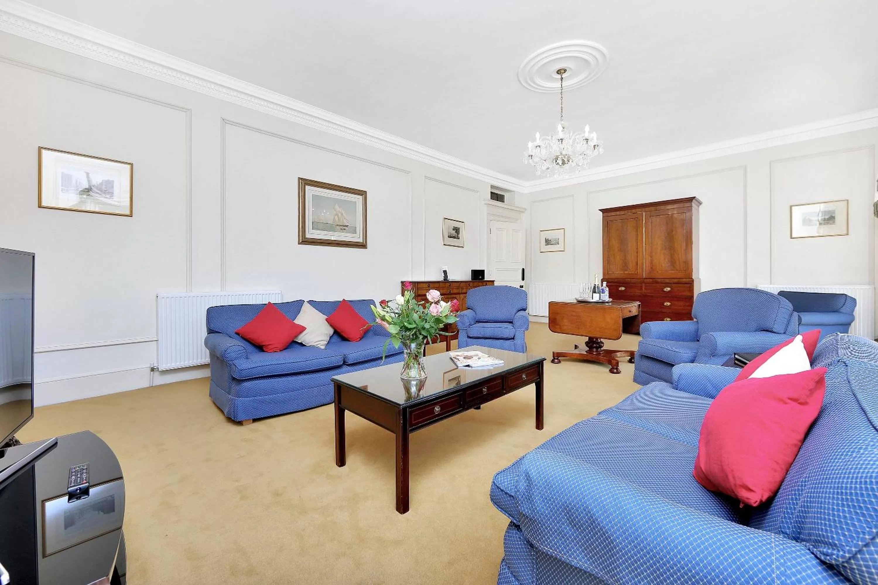 Living room in No1 The Mansions By Mansley