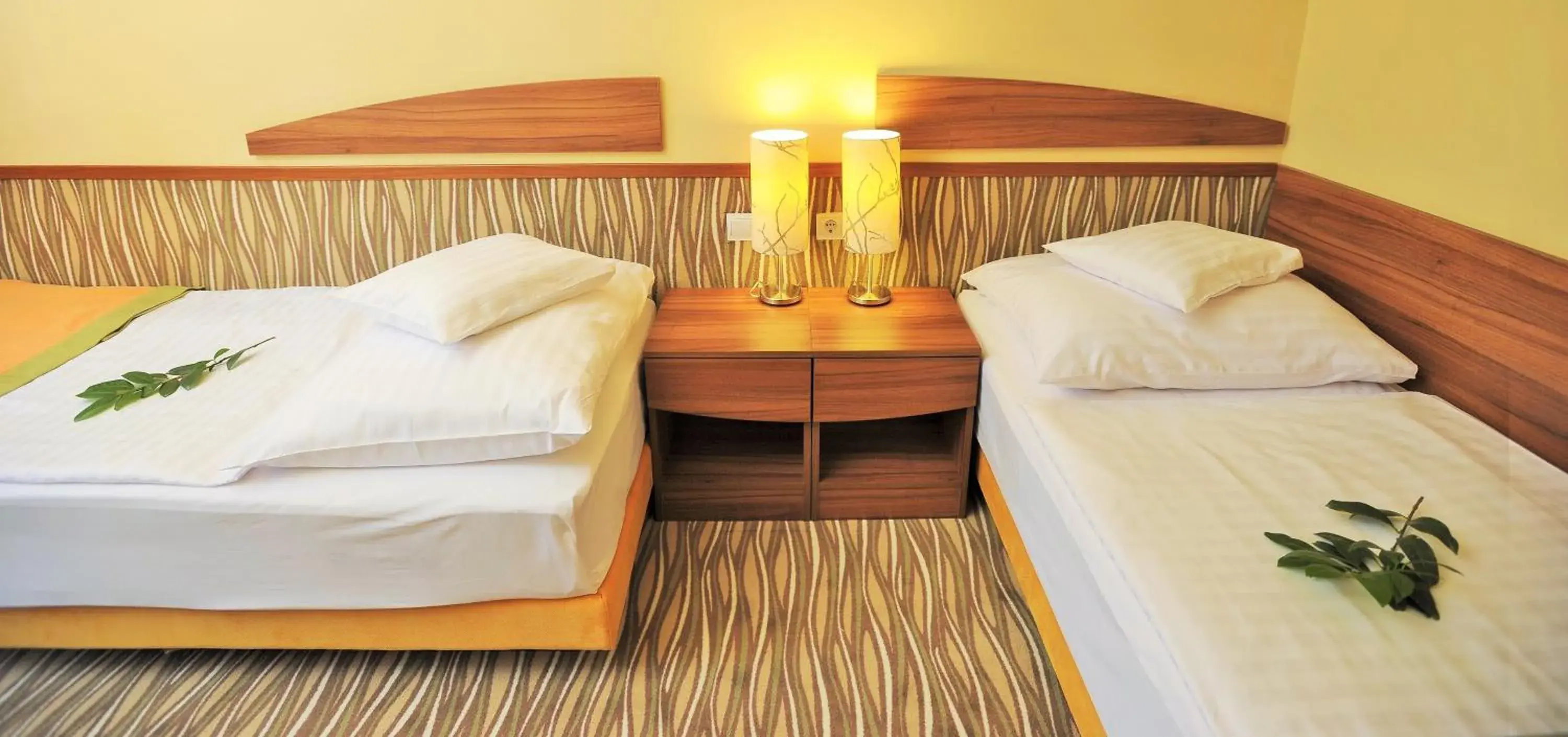 Shower, Bed in Park Hotel Gyula