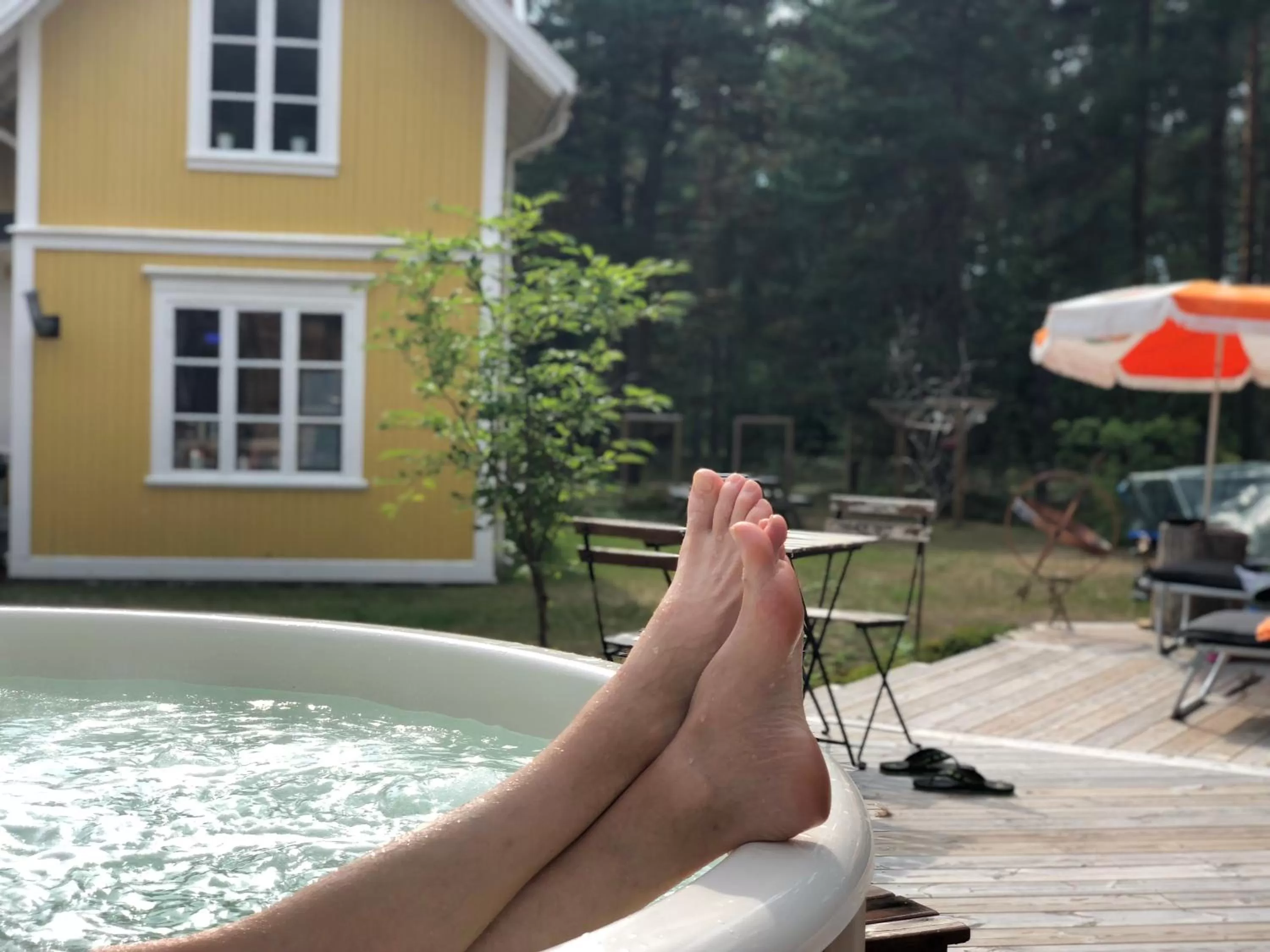 Hot Tub in Hedenstugan B&B Hotel