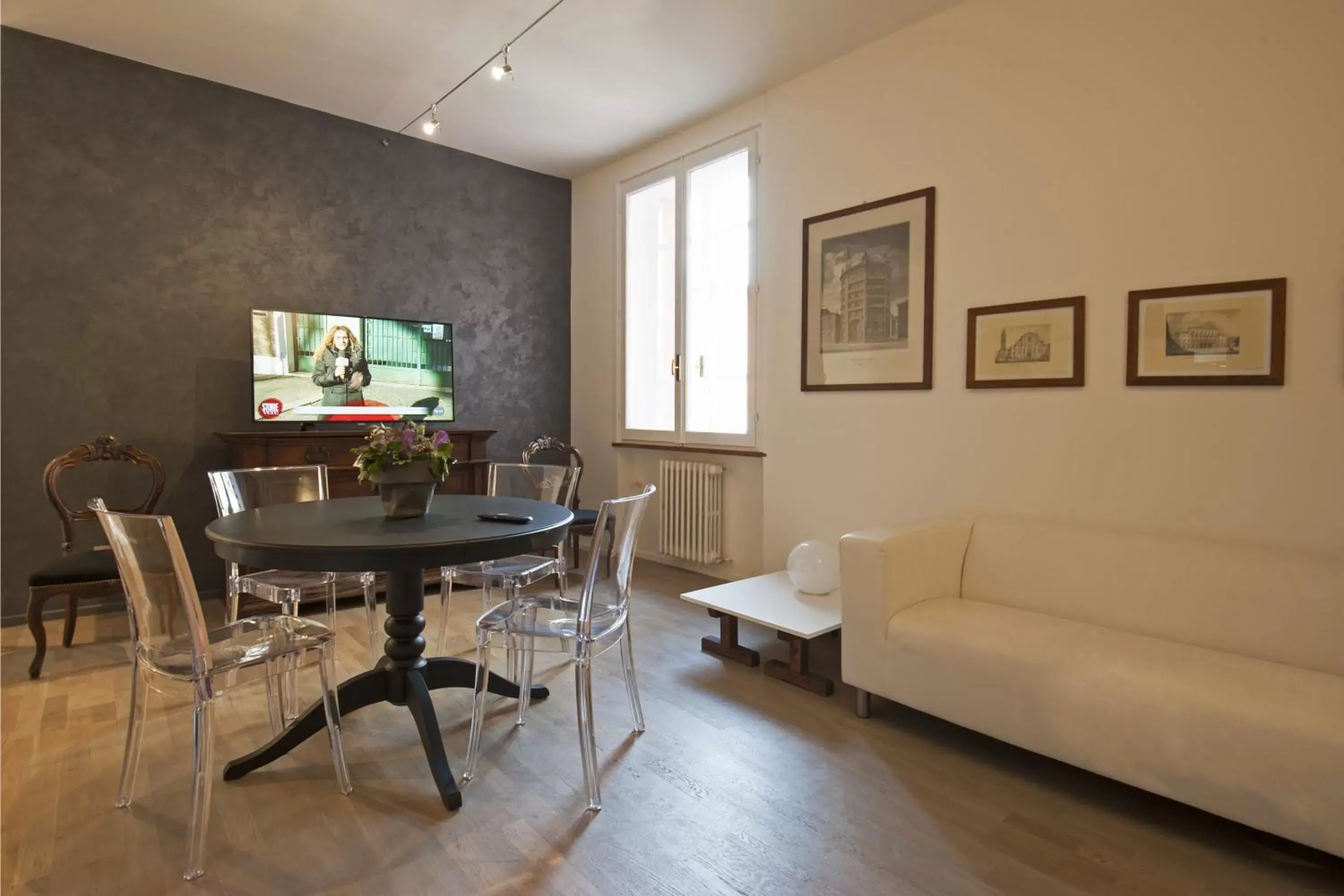 Living room, Dining Area in Palazzo Dalla Rosa Prati