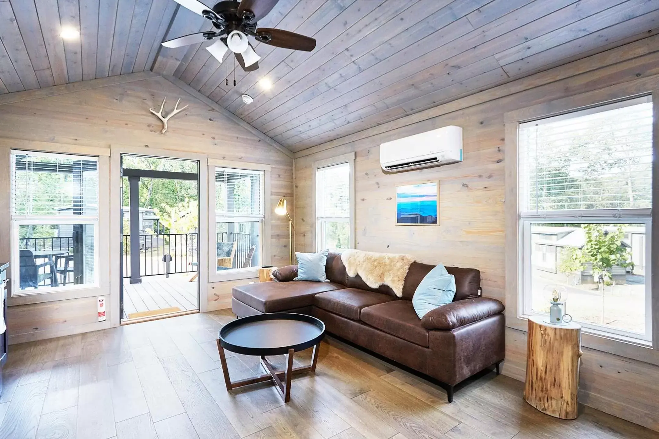 Seating Area in Asheville River Cabins