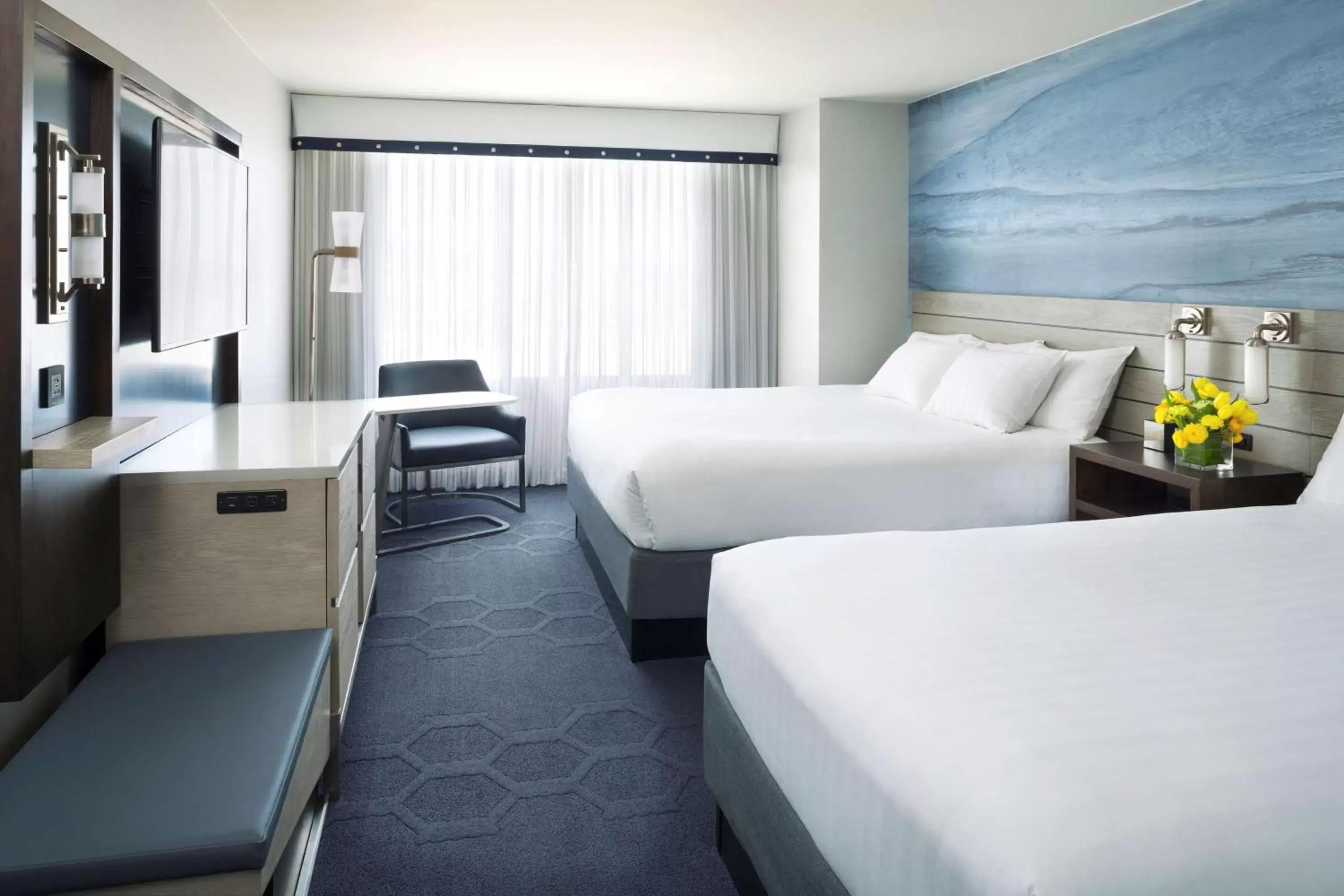 Double Room with Two Double Beds and Accessible Tub - Disability Access in Hyatt Centric Fisherman's Wharf San Francisco Double Room with Two Double Beds and Accessible Tub - Disability Access in Hyatt Centric Fisherman's Wharf San Francisco