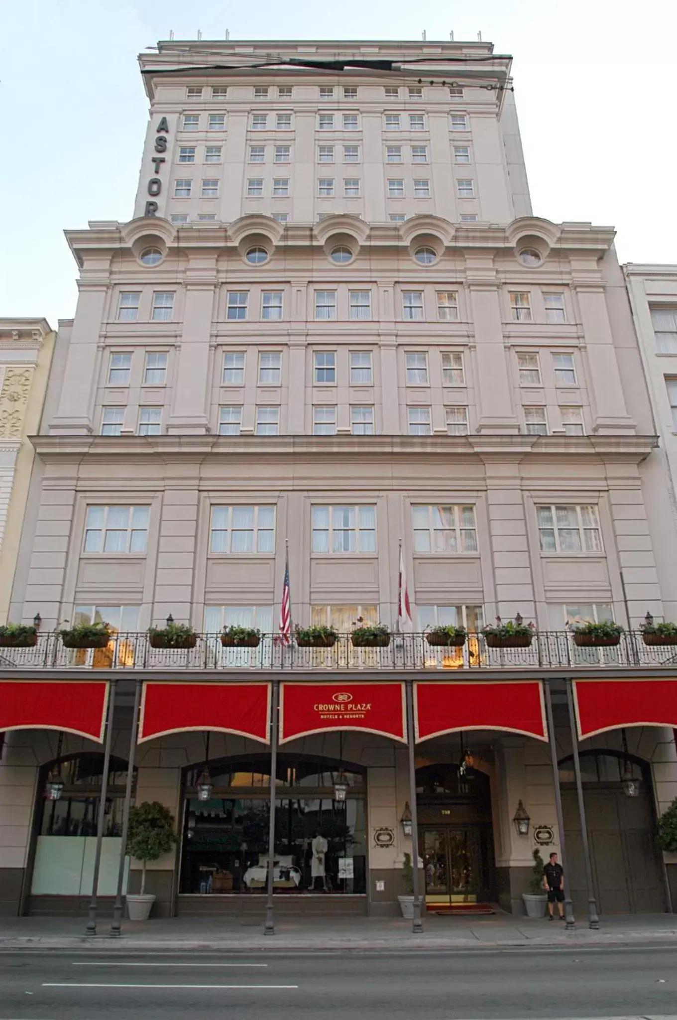 Property Building in Astor Crowne Plaza New Orleans French Quarter, Corner of Bourbon and Canal