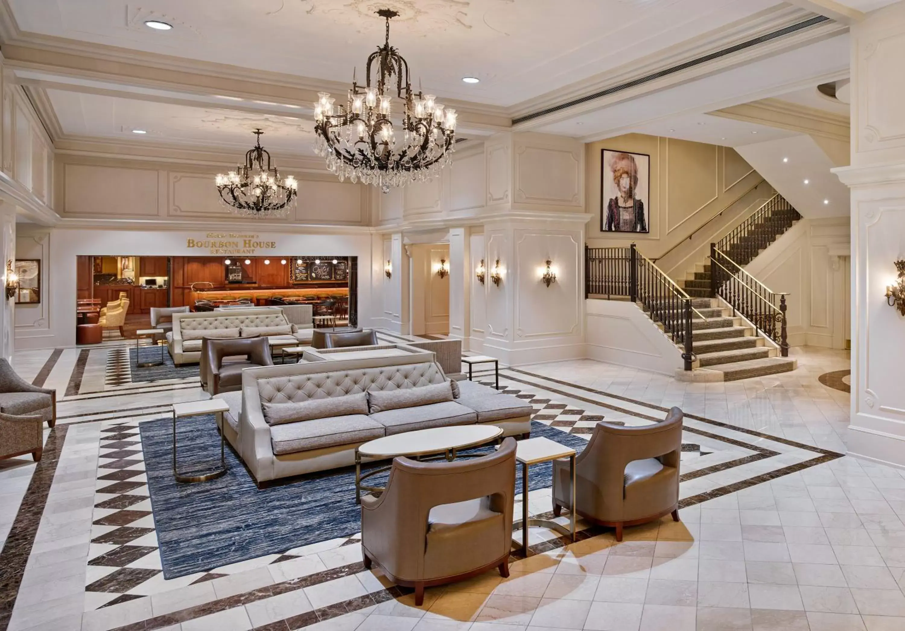 Property building, Lobby/Reception in Astor Crowne Plaza New Orleans French Quarter, Corner of Bourbon and Canal