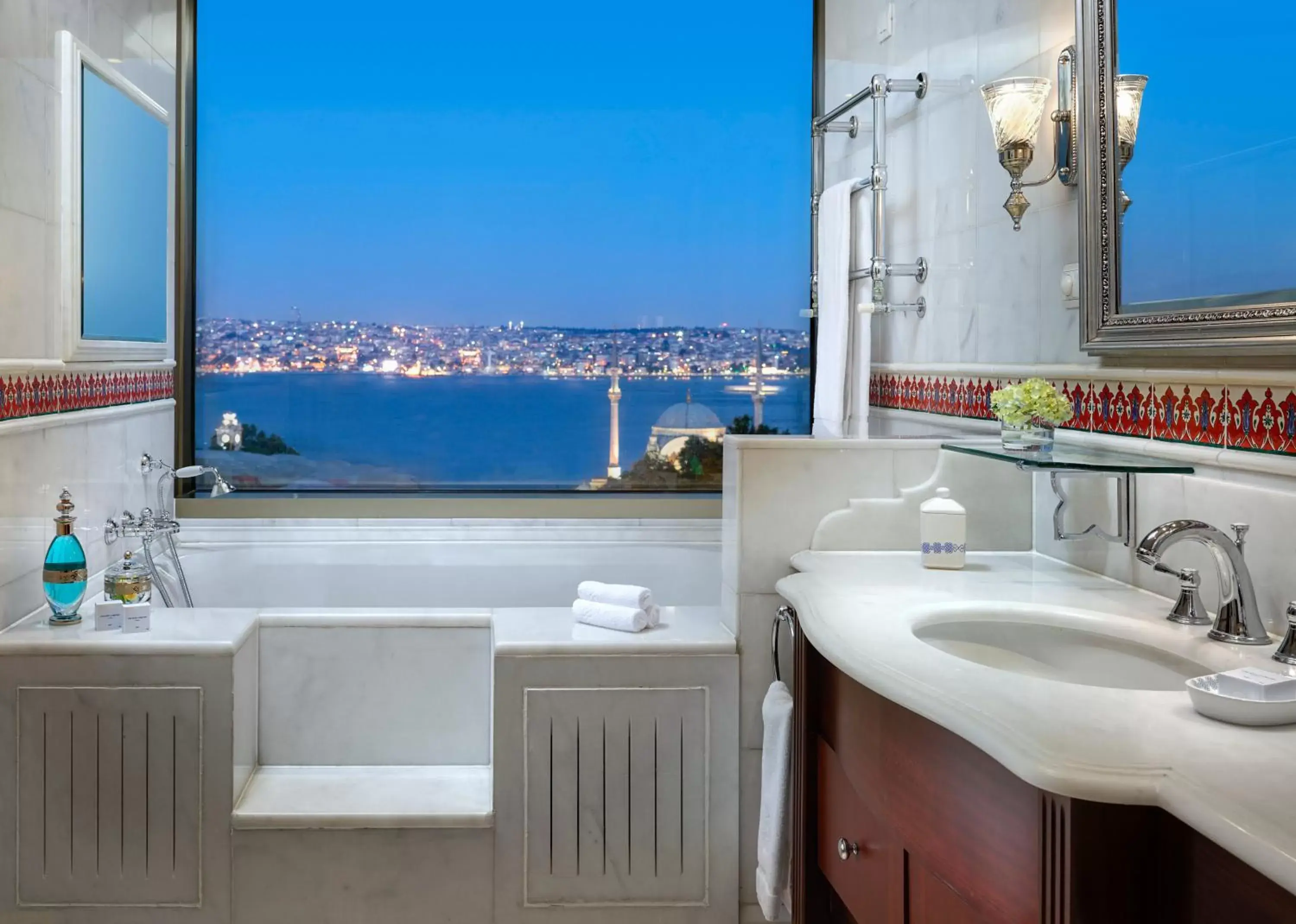 Sea view, Bathroom in The Ritz-Carlton, Istanbul at the Bosphorus