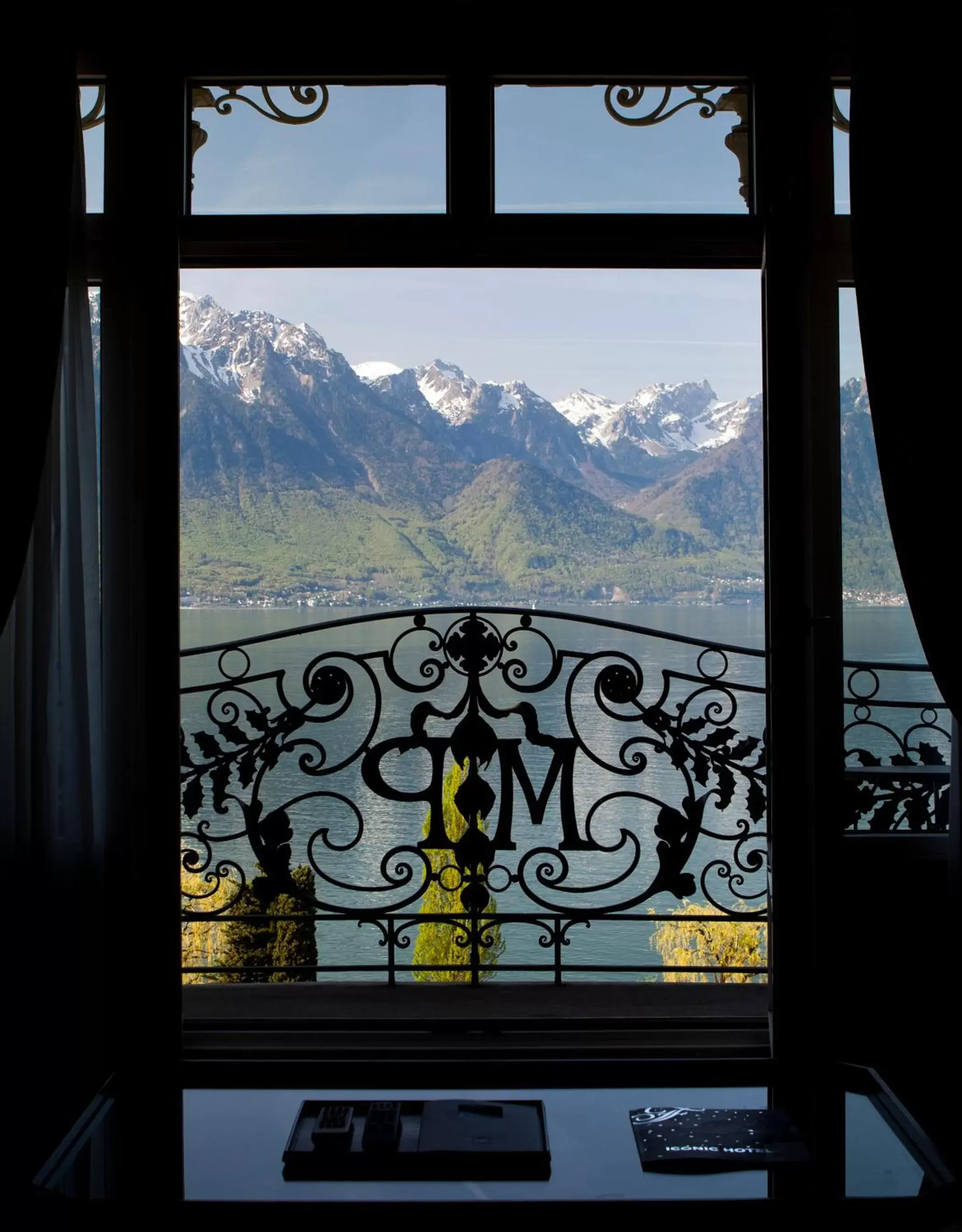 View (from property/room), Mountain View in Fairmont Le Montreux Palace