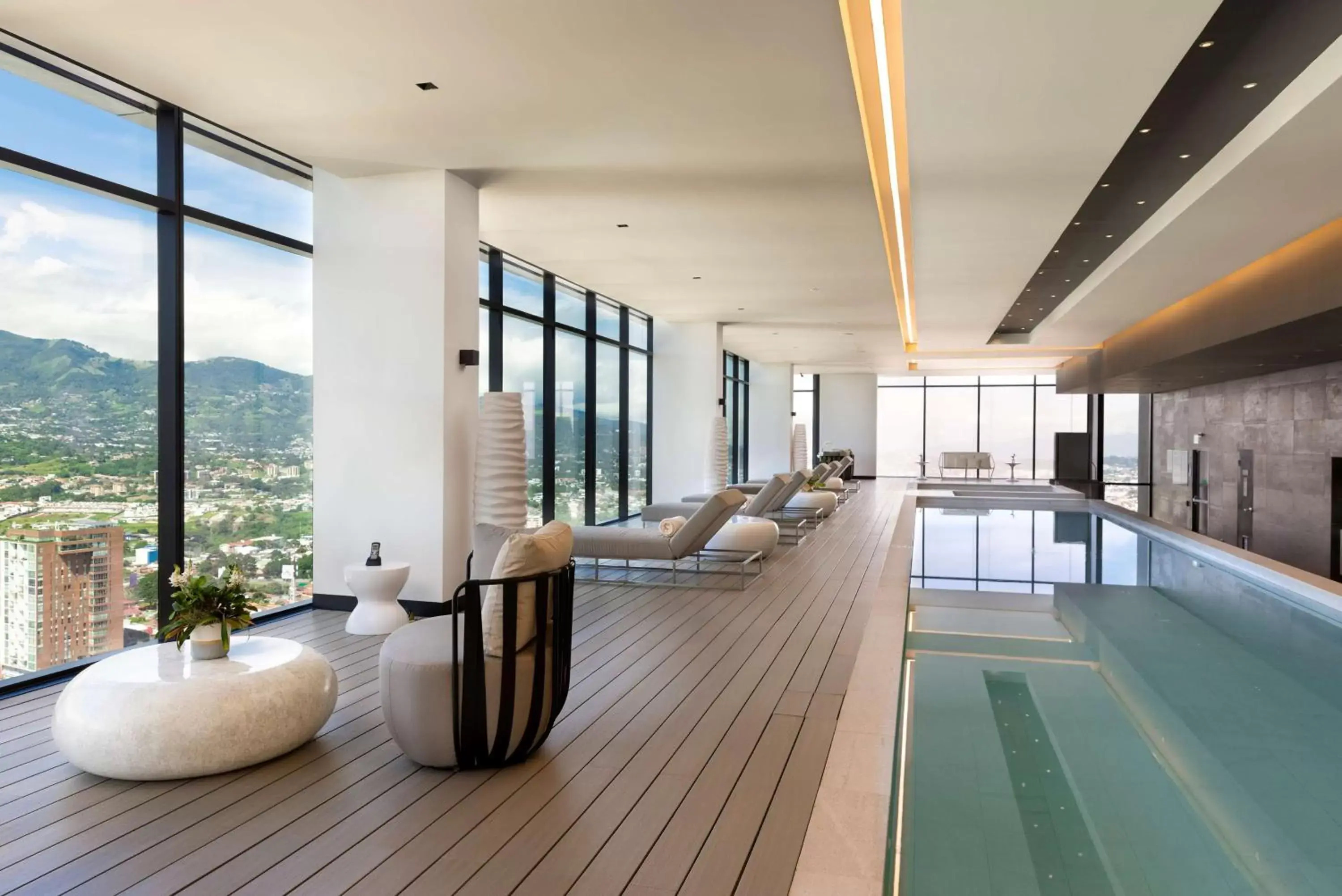 Pool view in Hilton San Jose La Sabana