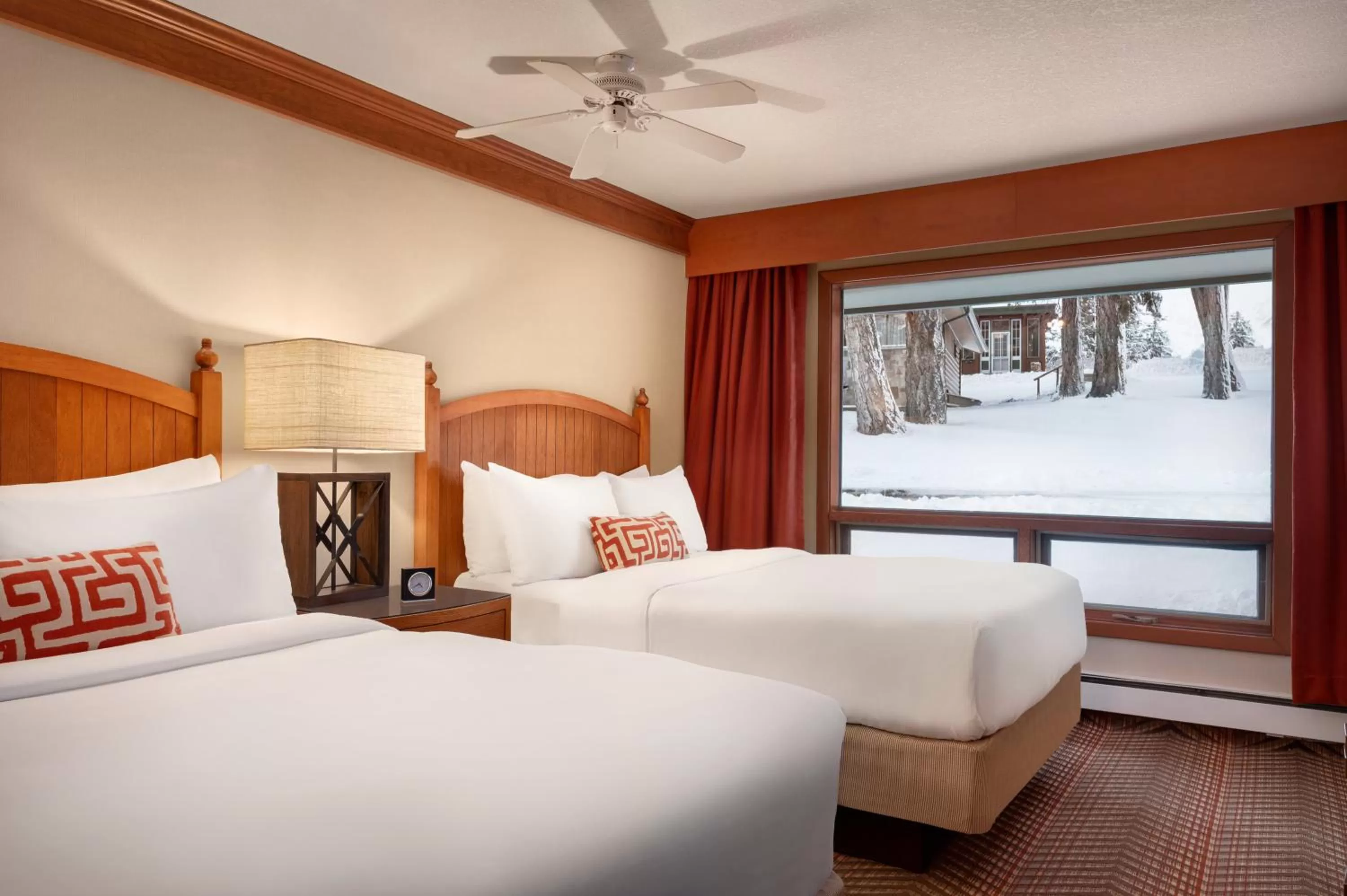 Bed in Fairmont Jasper Park Lodge