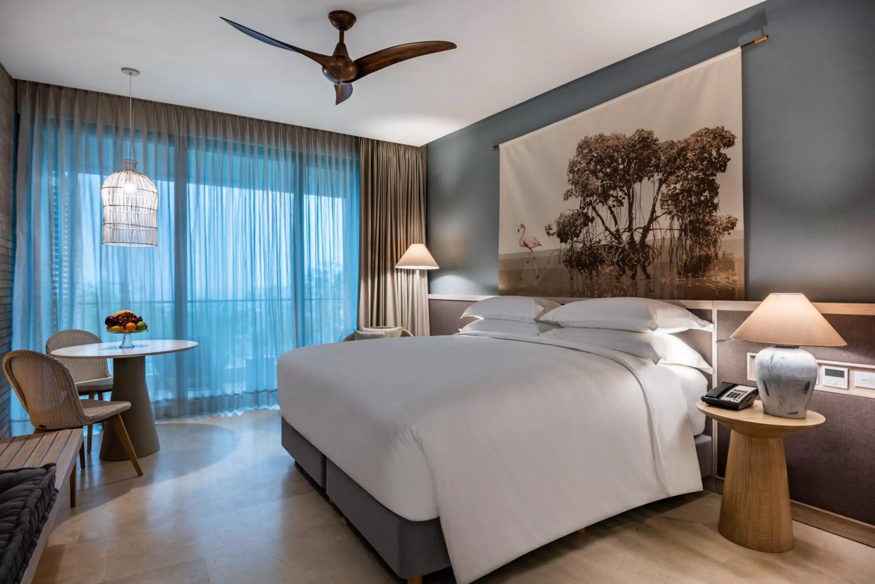 Dining area, Bed in Sofitel Barú Cartagena