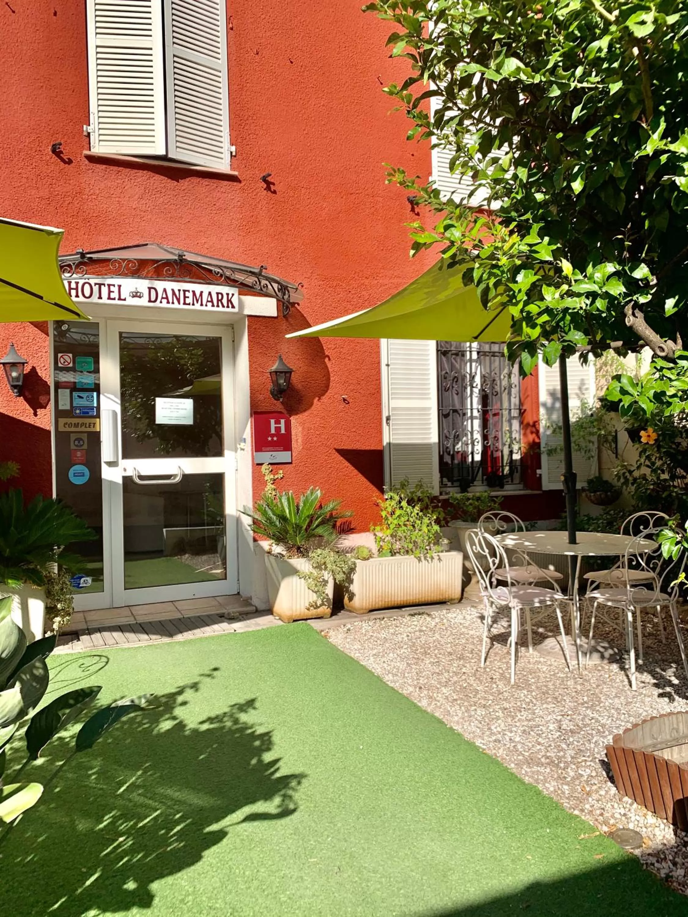 Patio in Hotel Danemark