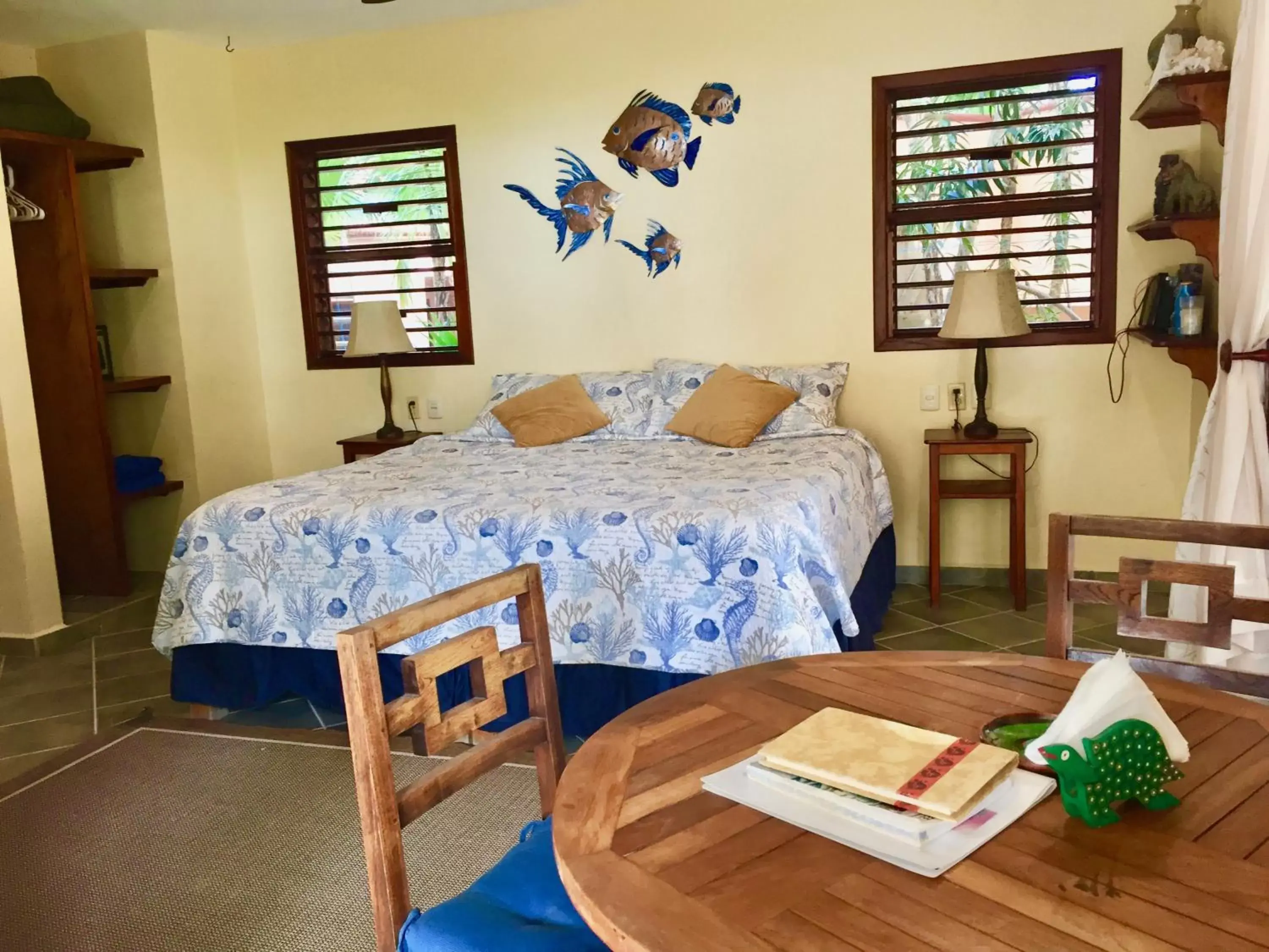 Bed in Nah Uxibal Villa and Casitas