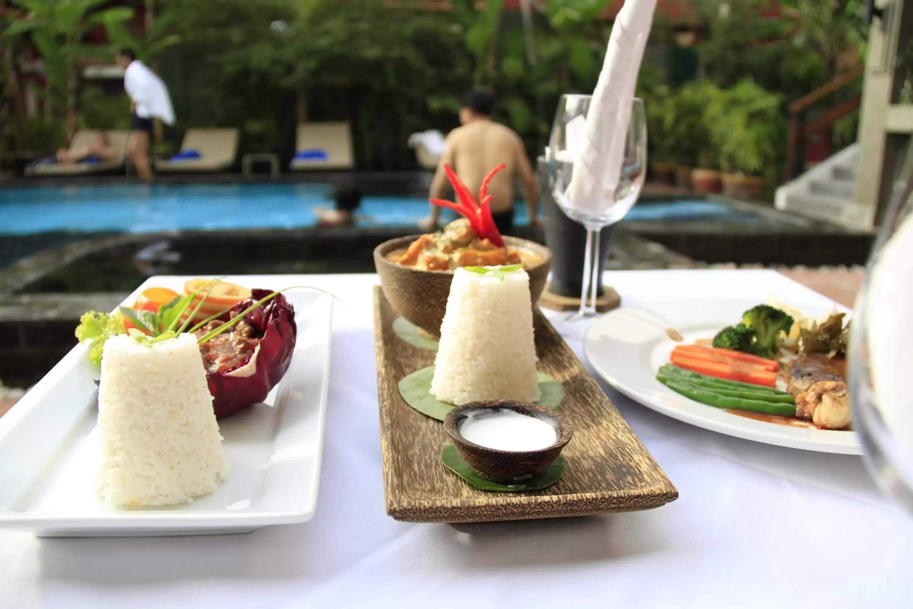 Food in Mekong Angkor Palace Hotel