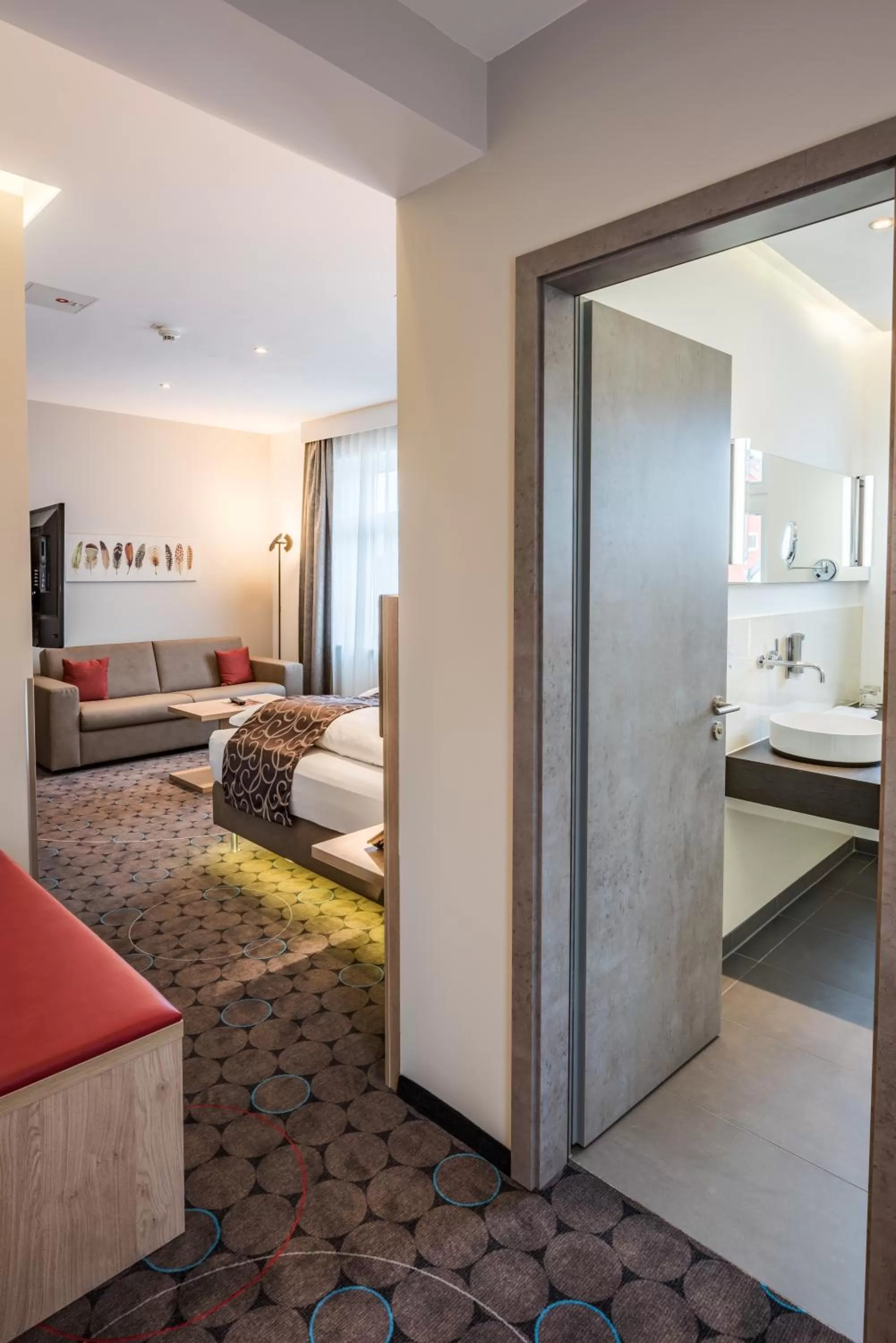 Photo of the whole room, Bed in AKZENT Hotel Villa Saxer