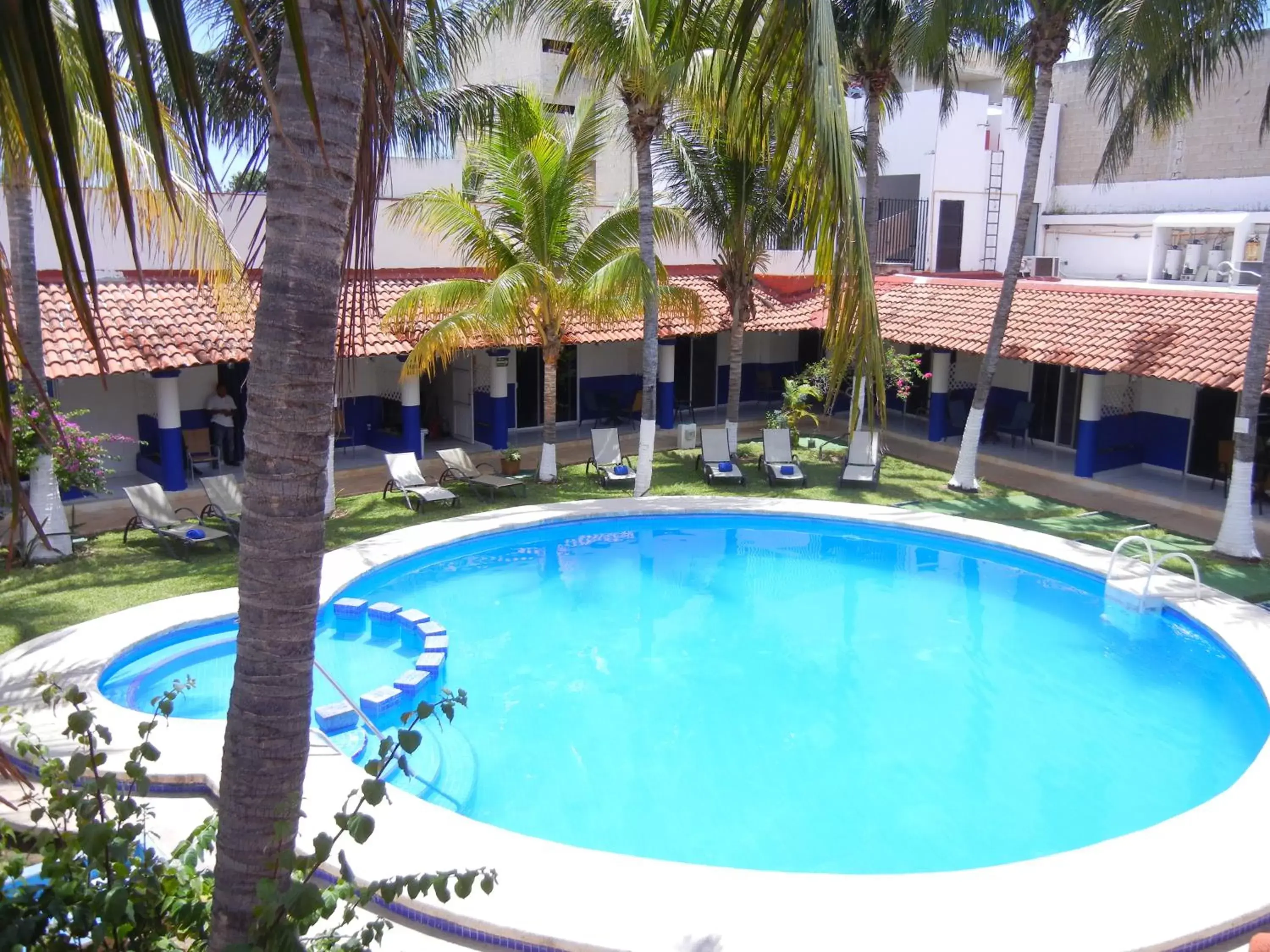 Pool view, Swimming Pool in Hotel Plaza Almendros