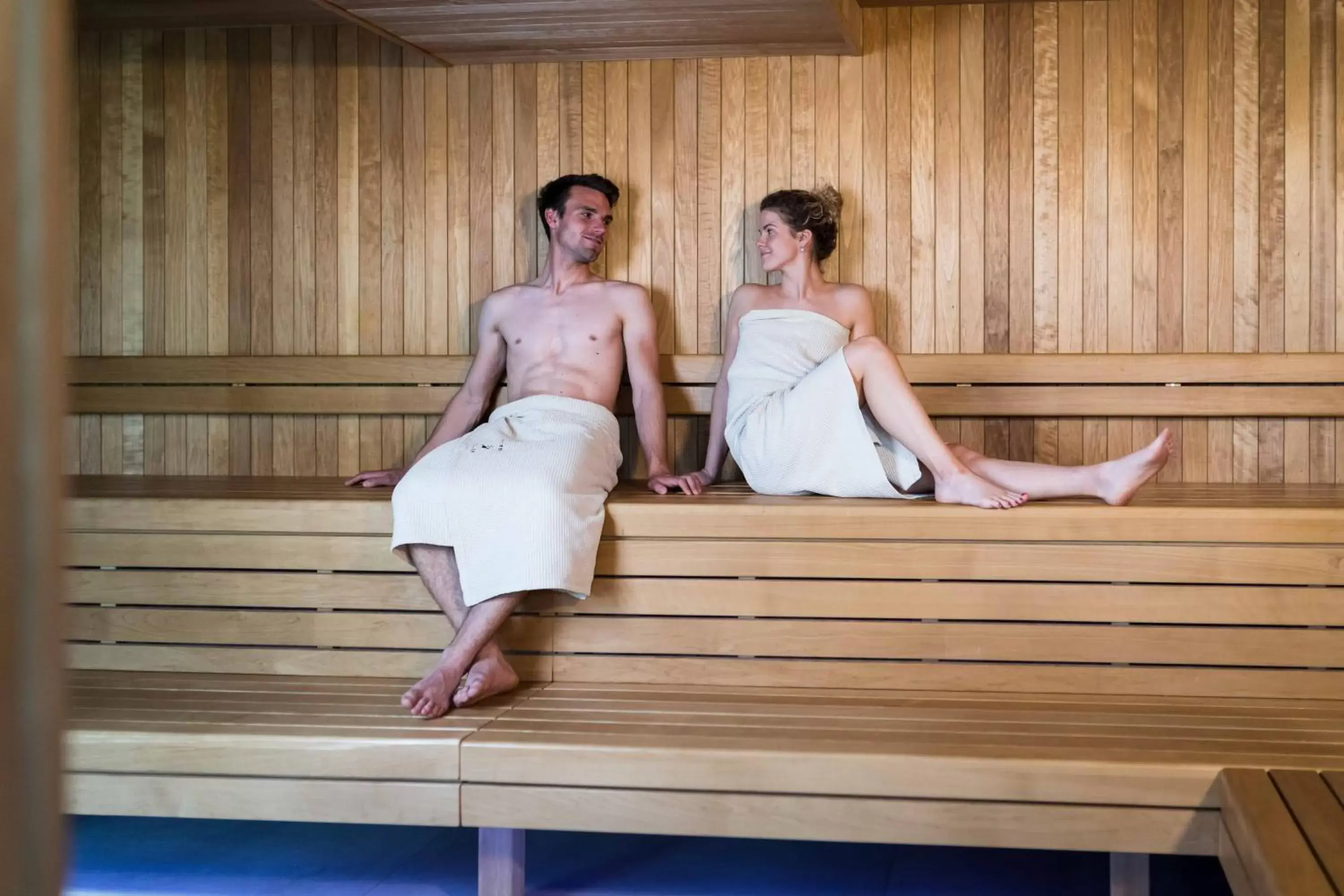 Sauna, Guests in Hotel Bohinj