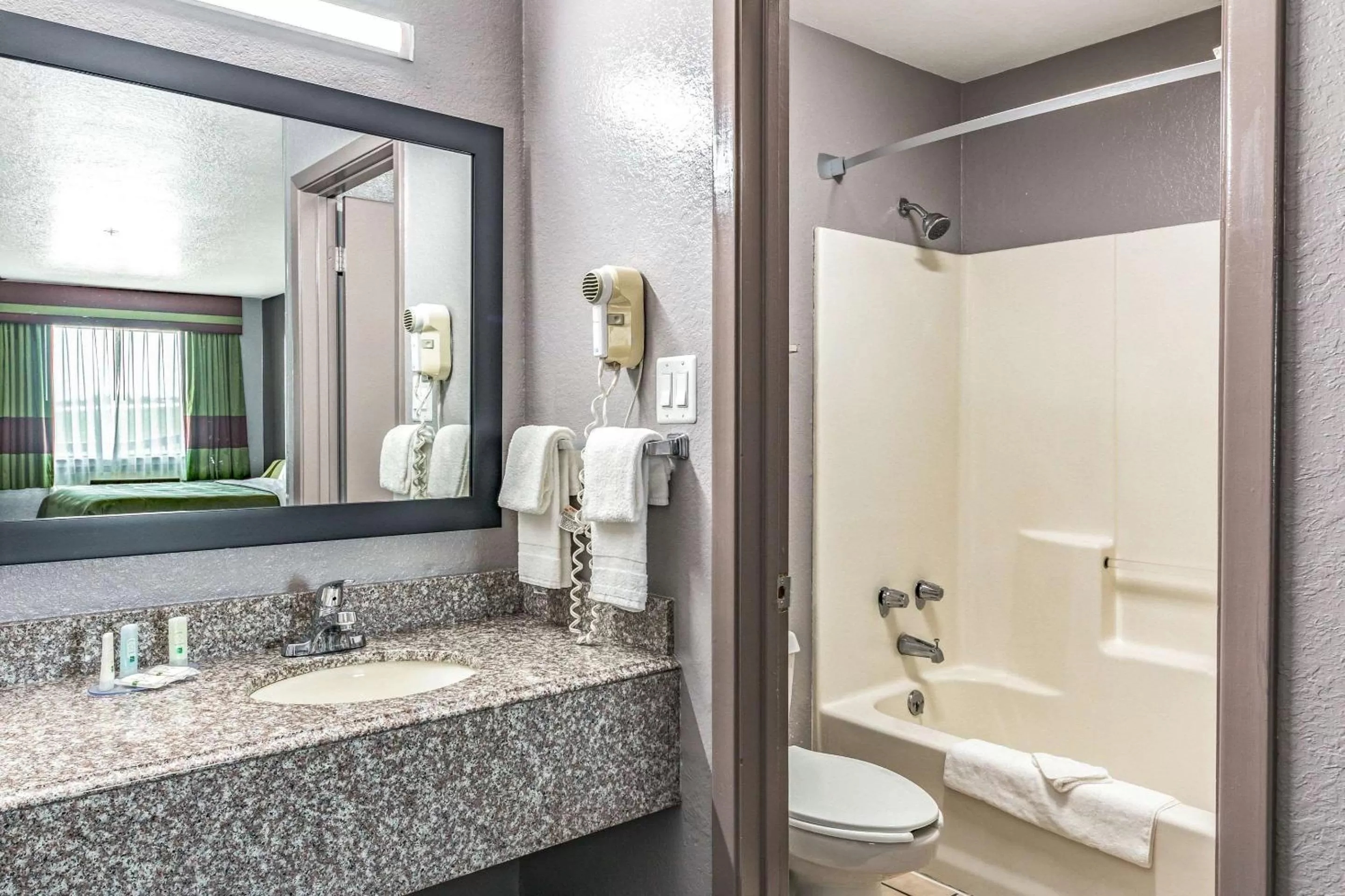 Bathroom in Quality Inn I-10 East near Frost Bank Center