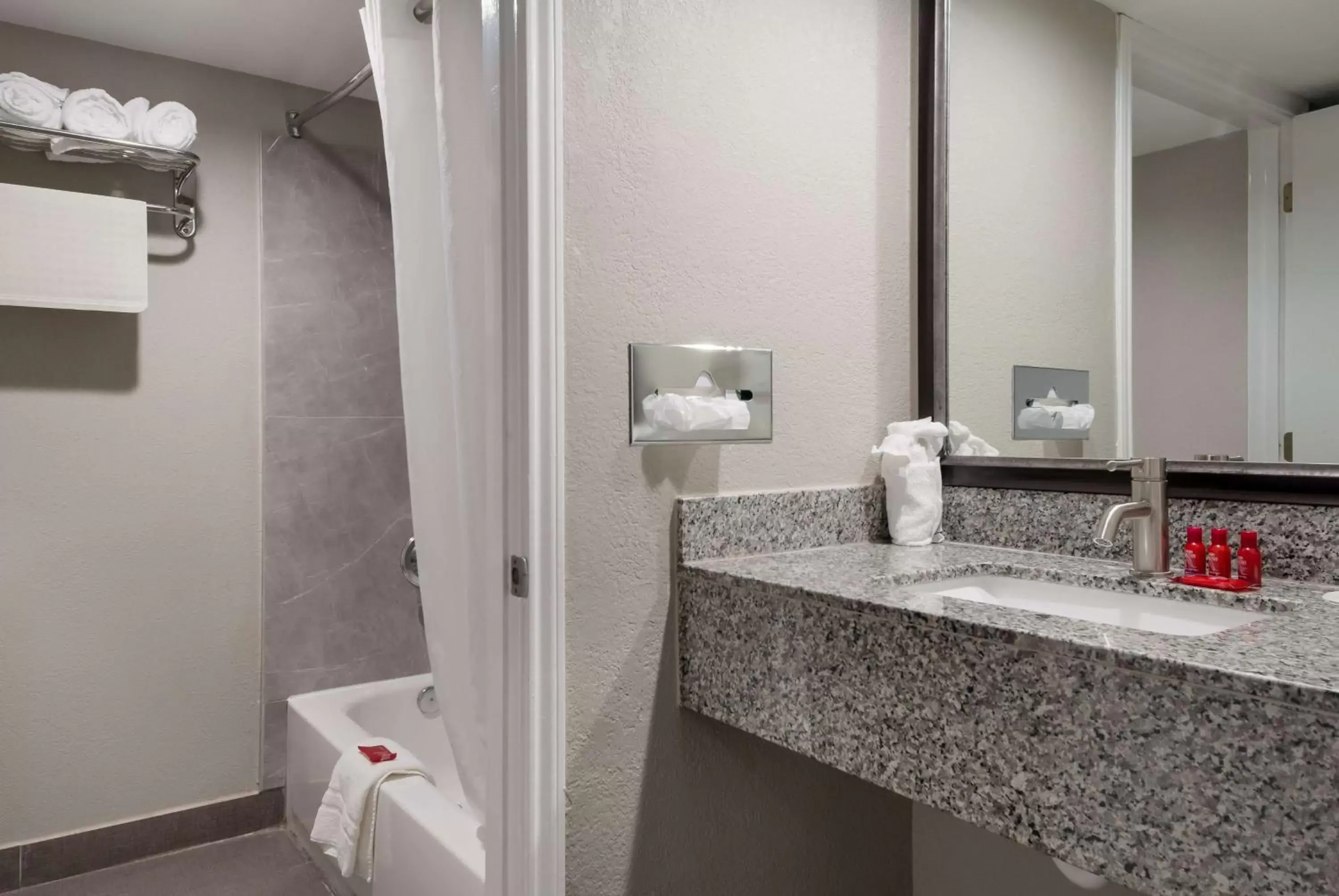 Bathroom in SureStay Plus Hotel by Best Western San Antonio North