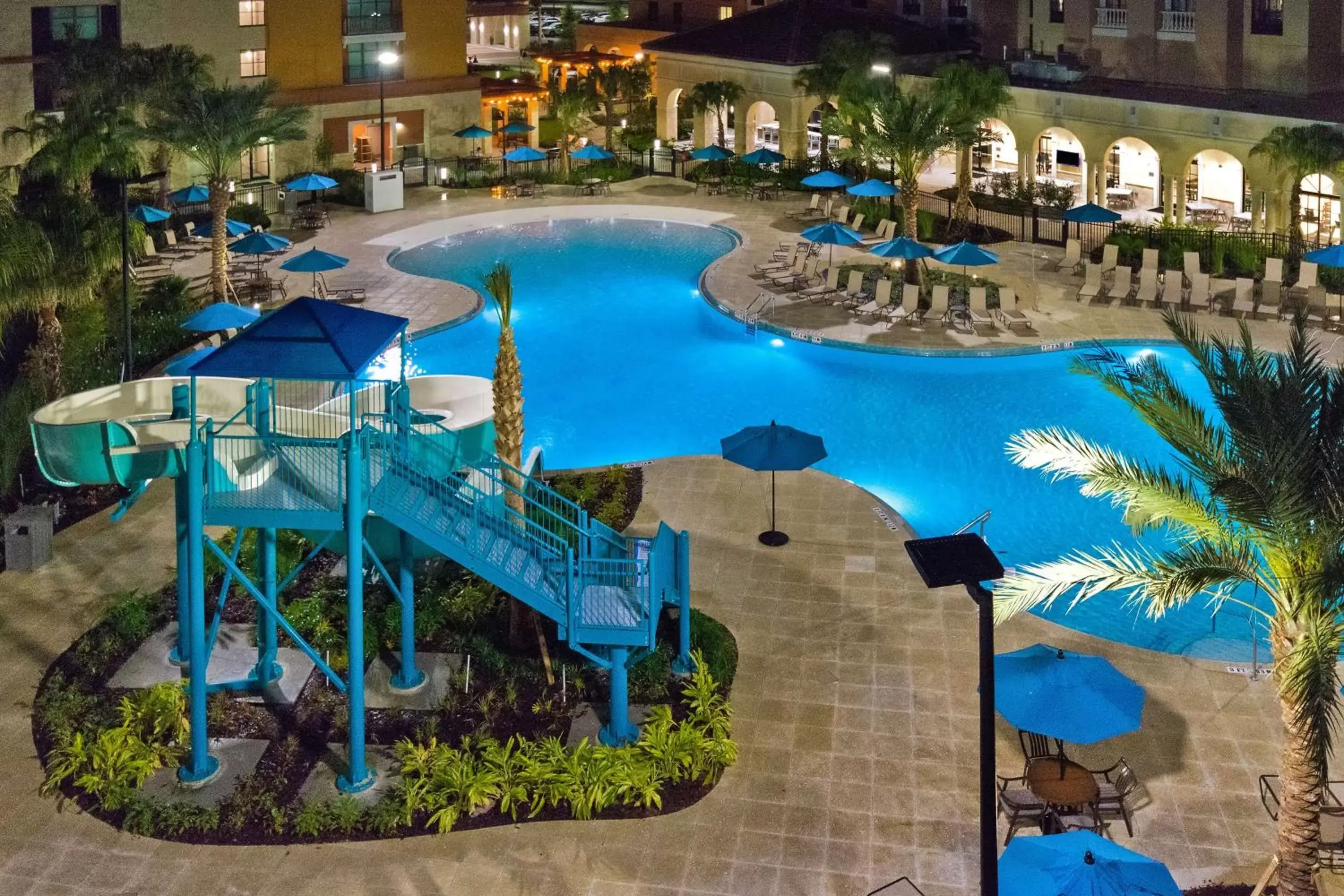 Pool view, Water Park in Homewood Suites By Hilton Orlando Flamingo Crossings, Fl