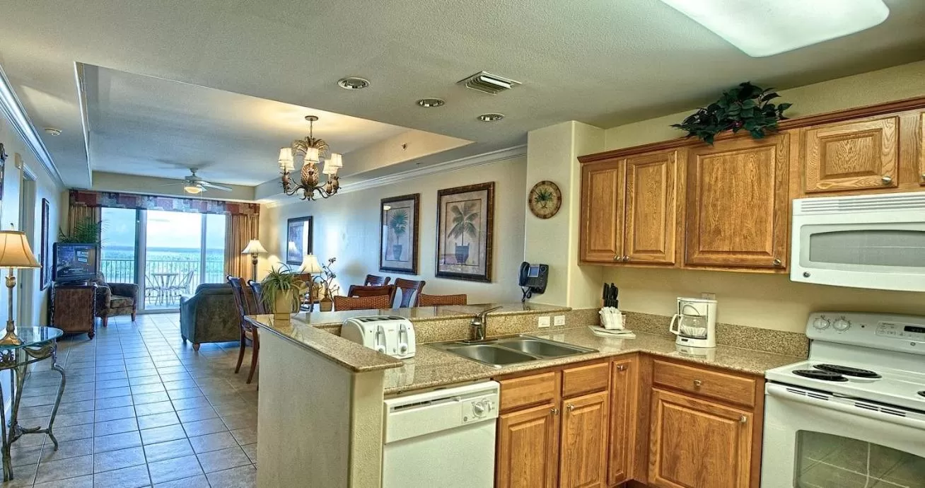 Kitchen or kitchenette in Penthouse Close to Disney area and Malls water view